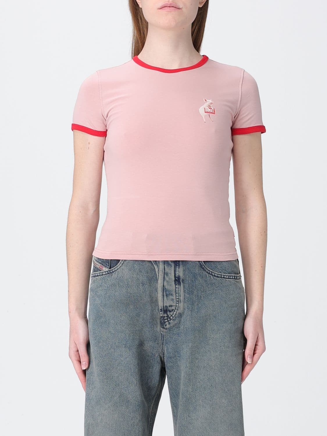 Diesel T-Shirt Woman color Pink