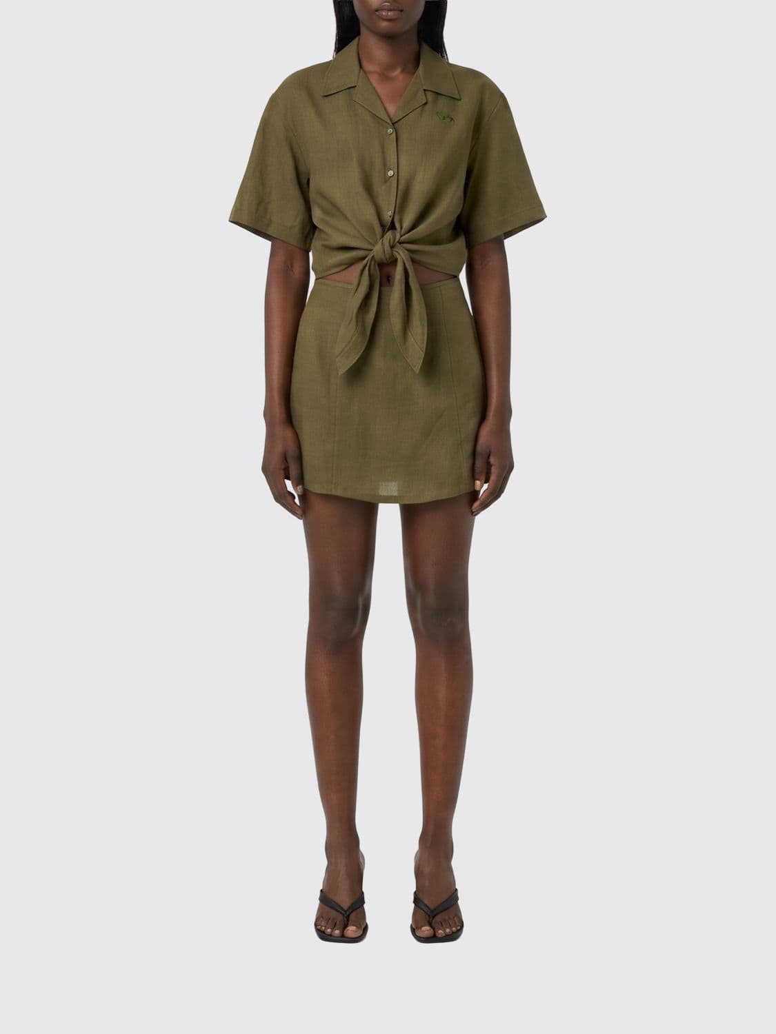 Diesel Dress Woman color Military