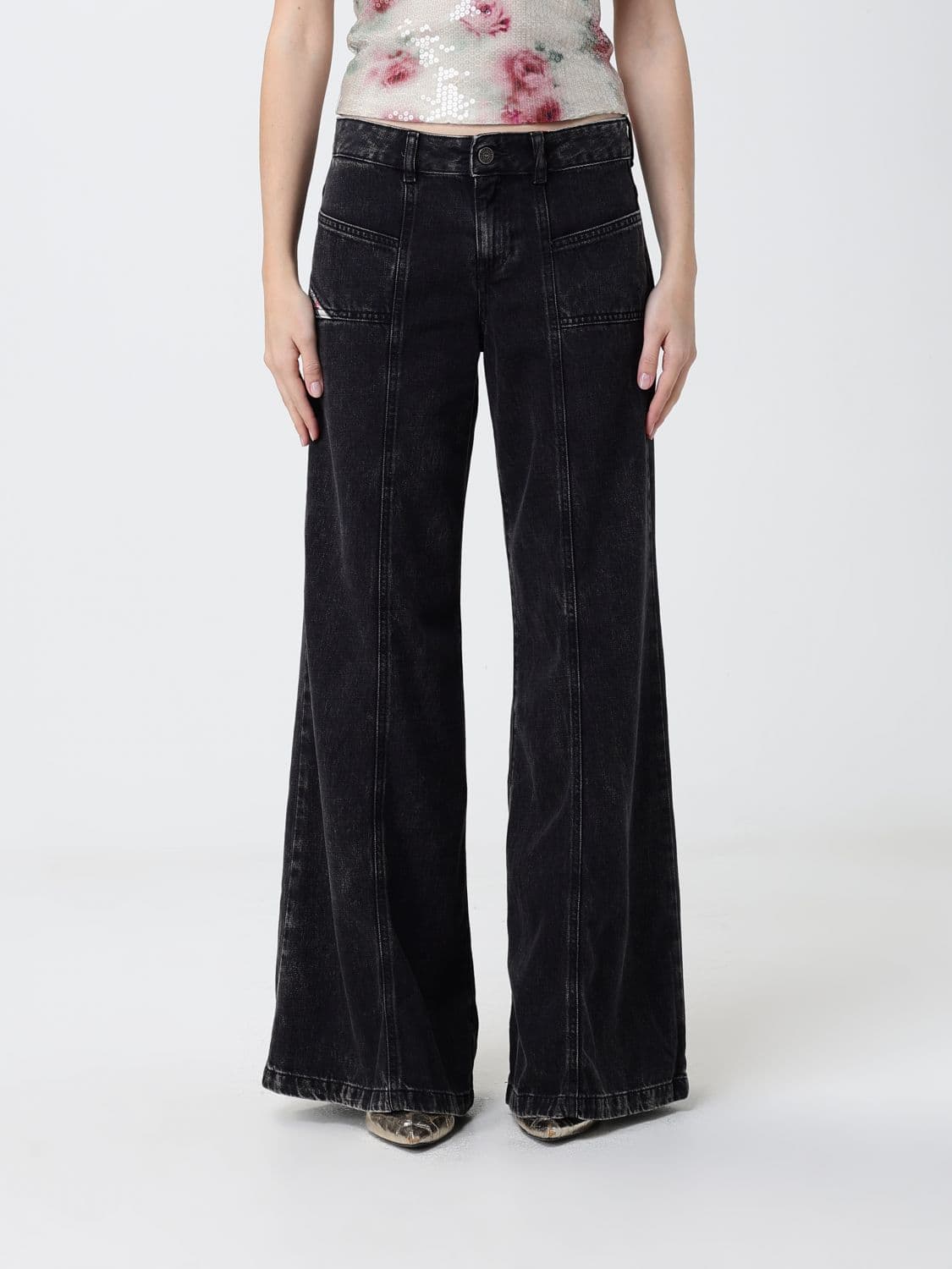 Diesel Jeans Woman color Black