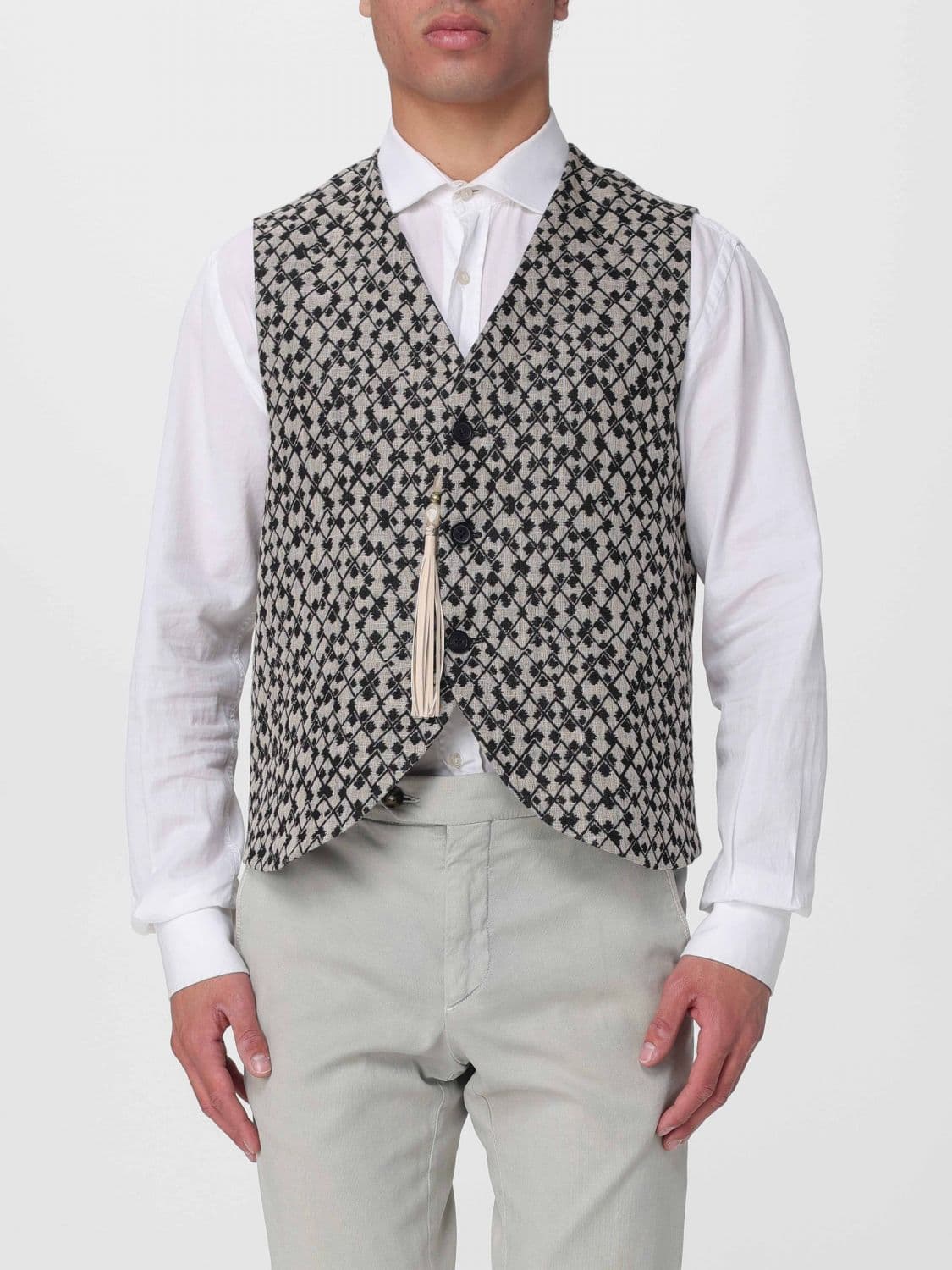 Emporio Armani Suit Vest Men color Beige