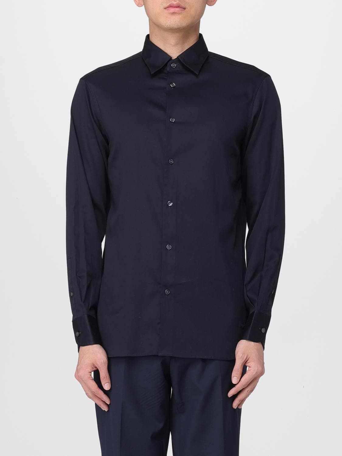 Emporio Armani Shirt Men color Navy