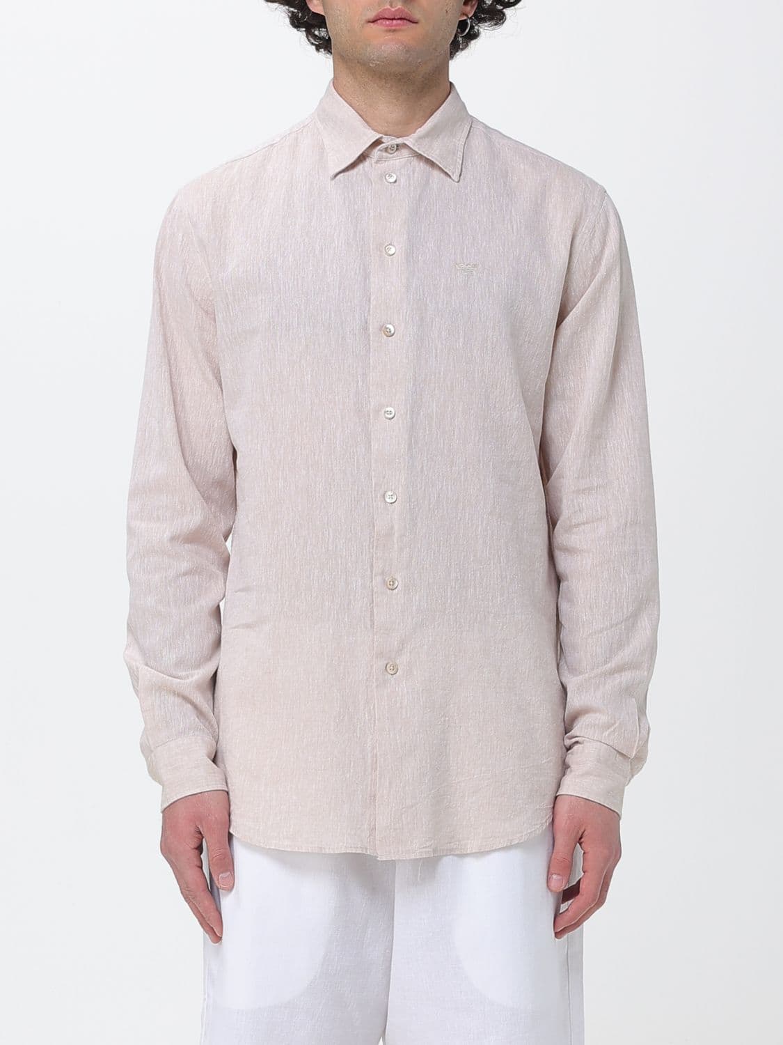 Emporio Armani Shirt Men color Ivory