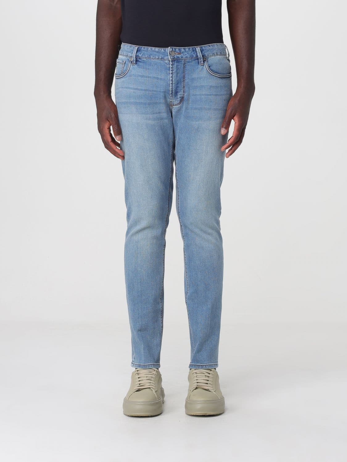 Emporio Armani Jeans Men color Stone Washed