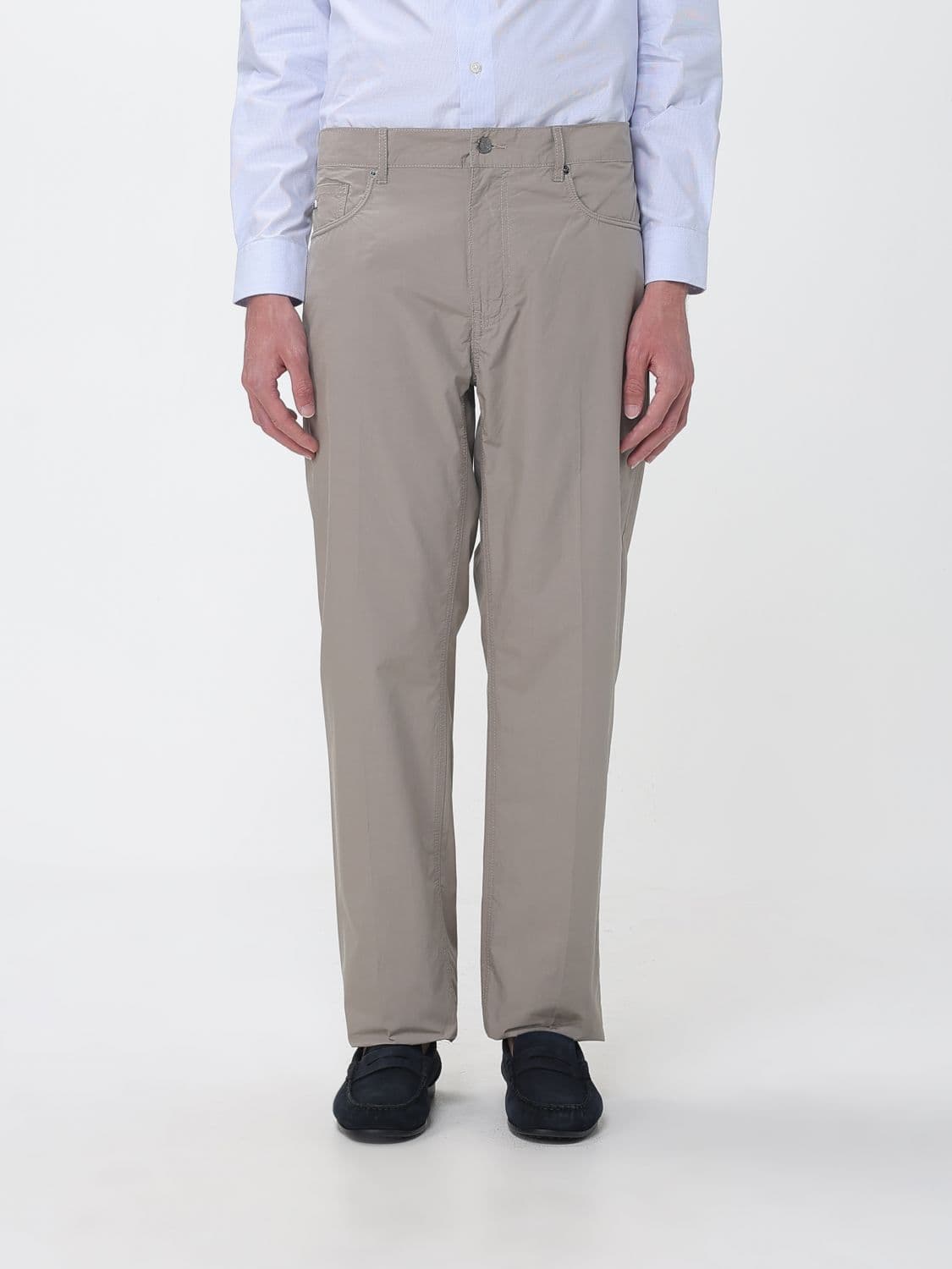 Emporio Armani Pants Men color Kaki