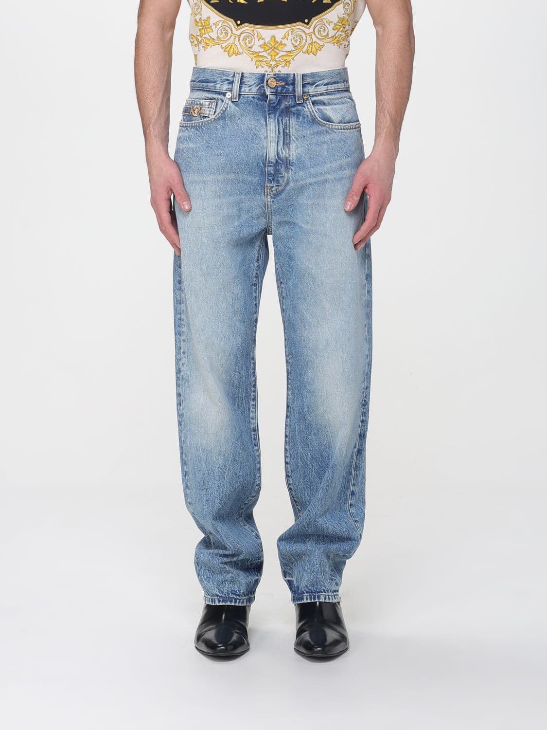 Versace Jeans Men color Stone Washed