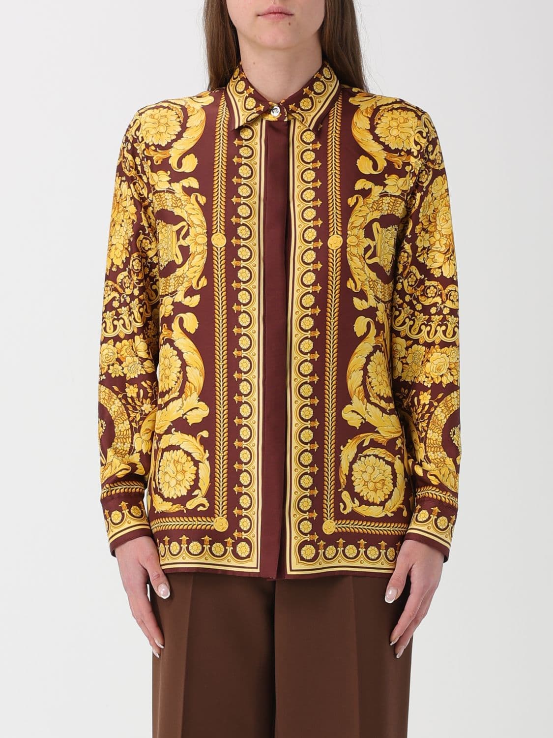 Versace Shirt Woman color Burgundy