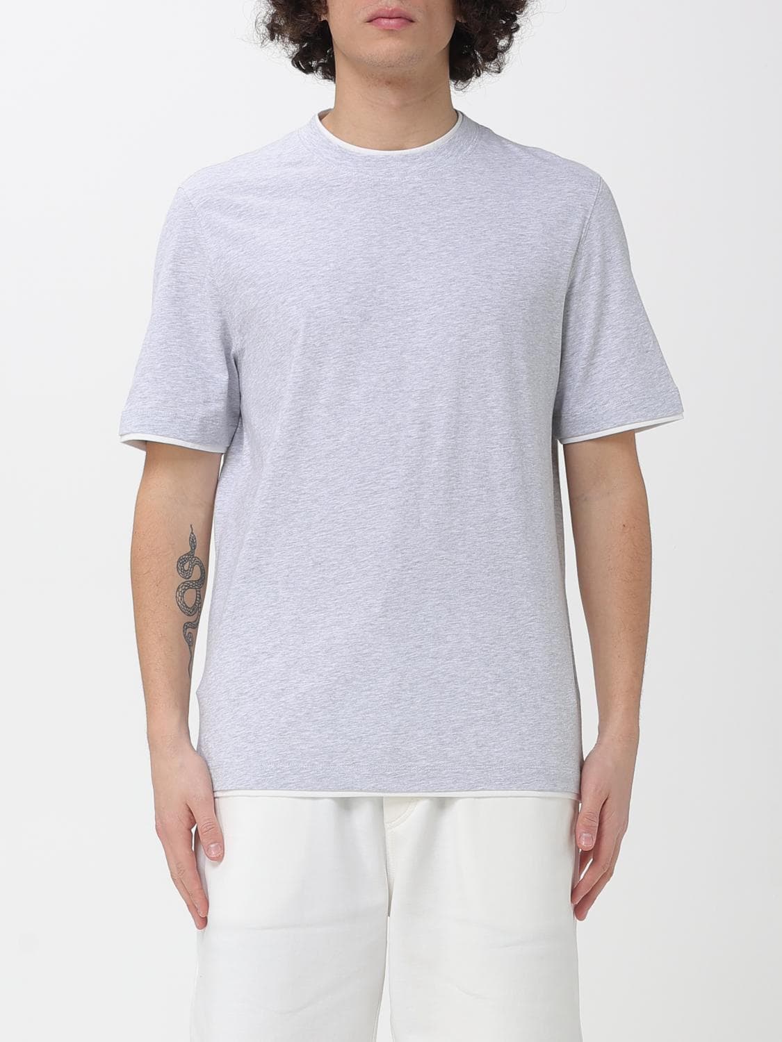 Brunello Cucinelli T-Shirt Men color Grey 1 · XXL
