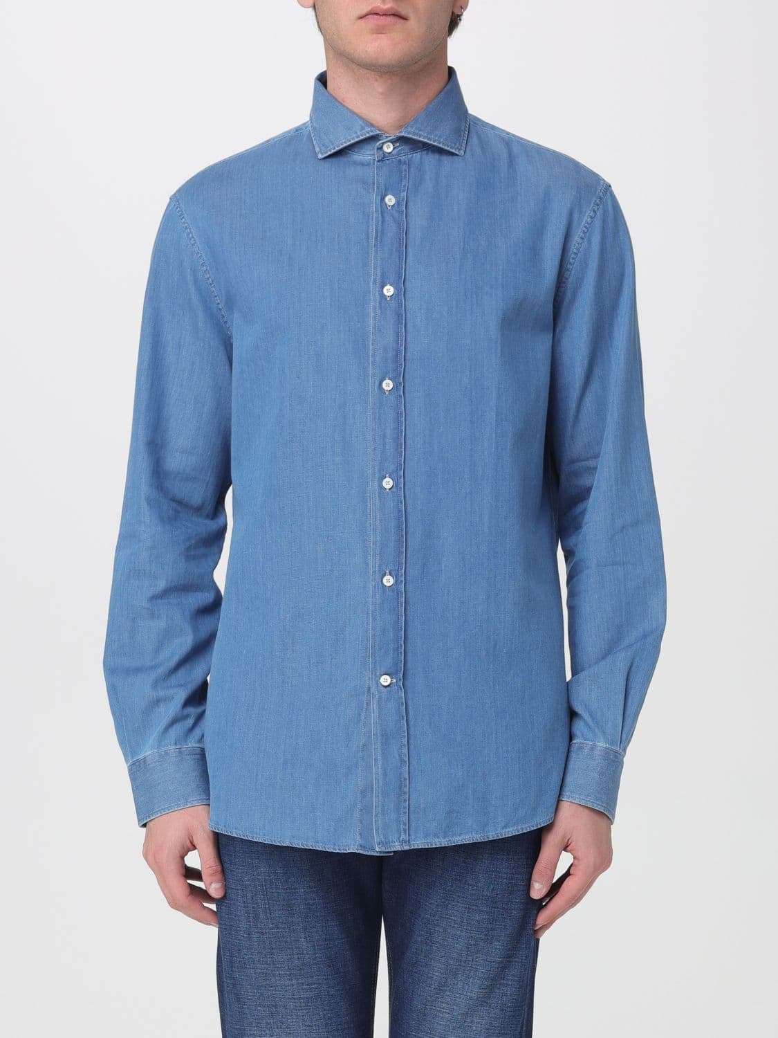 Brunello Cucinelli Shirt Men color Stone Bleached · XL