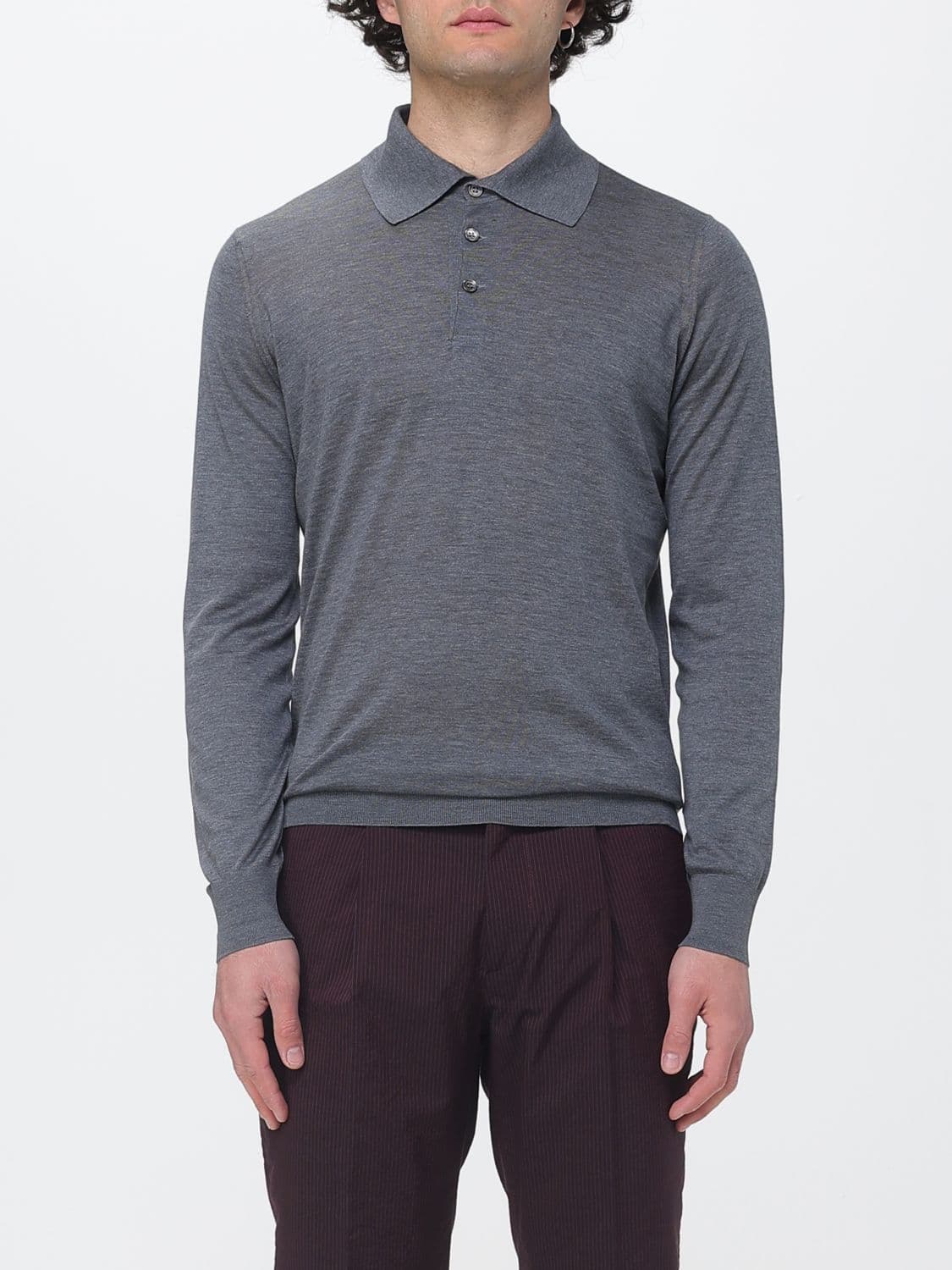 Brunello Cucinelli Polo Shirt Men color Charcoal