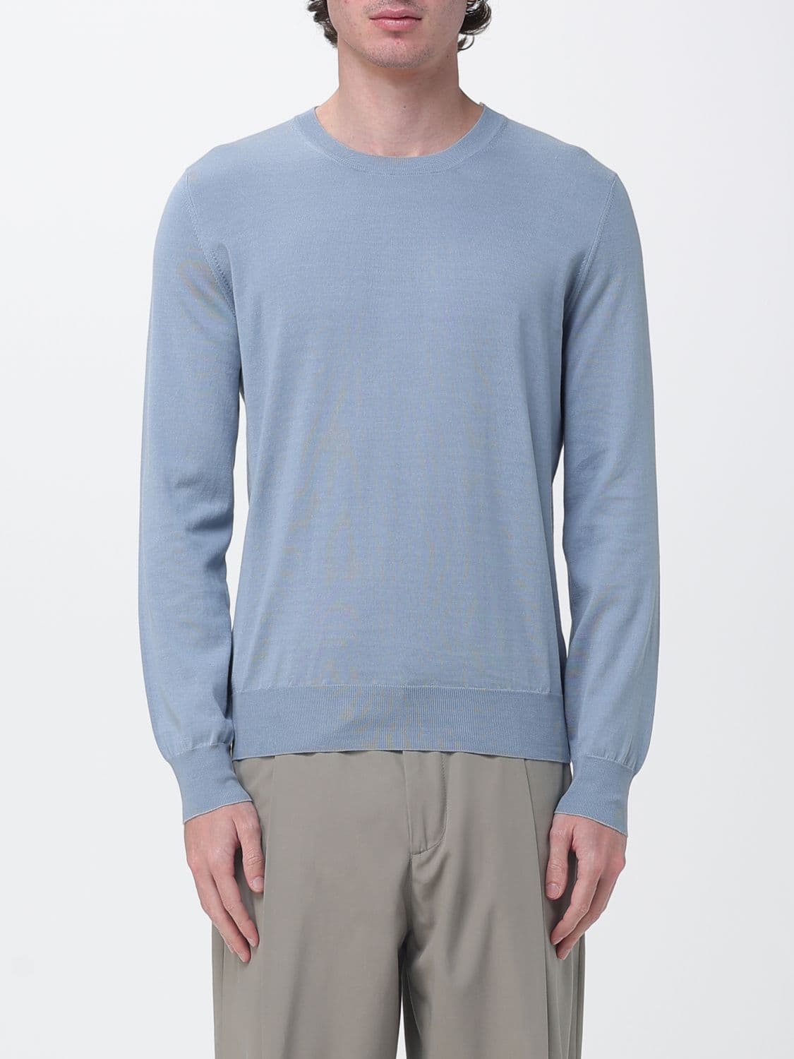 Brunello Cucinelli Sweater Men color Gnawed Blue