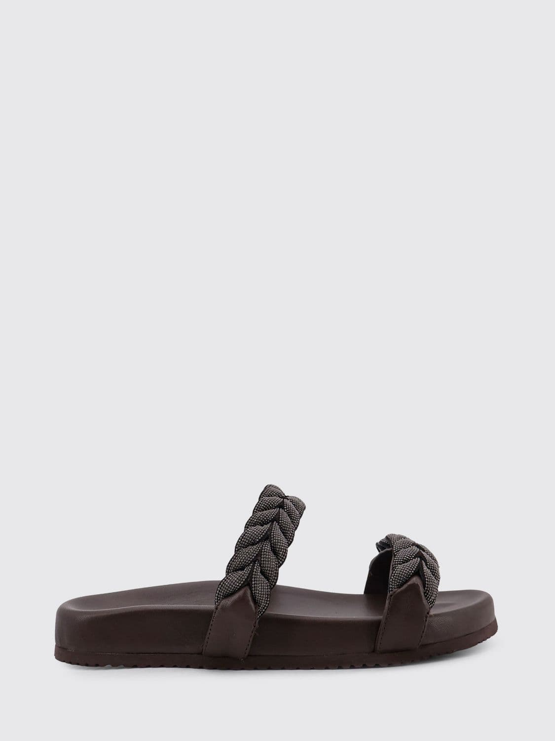Brunello Cucinelli Heeled Sandal Woman color Dark