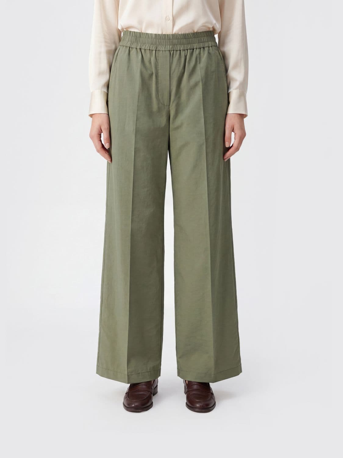 Brunello Cucinelli Pants Woman color Mint