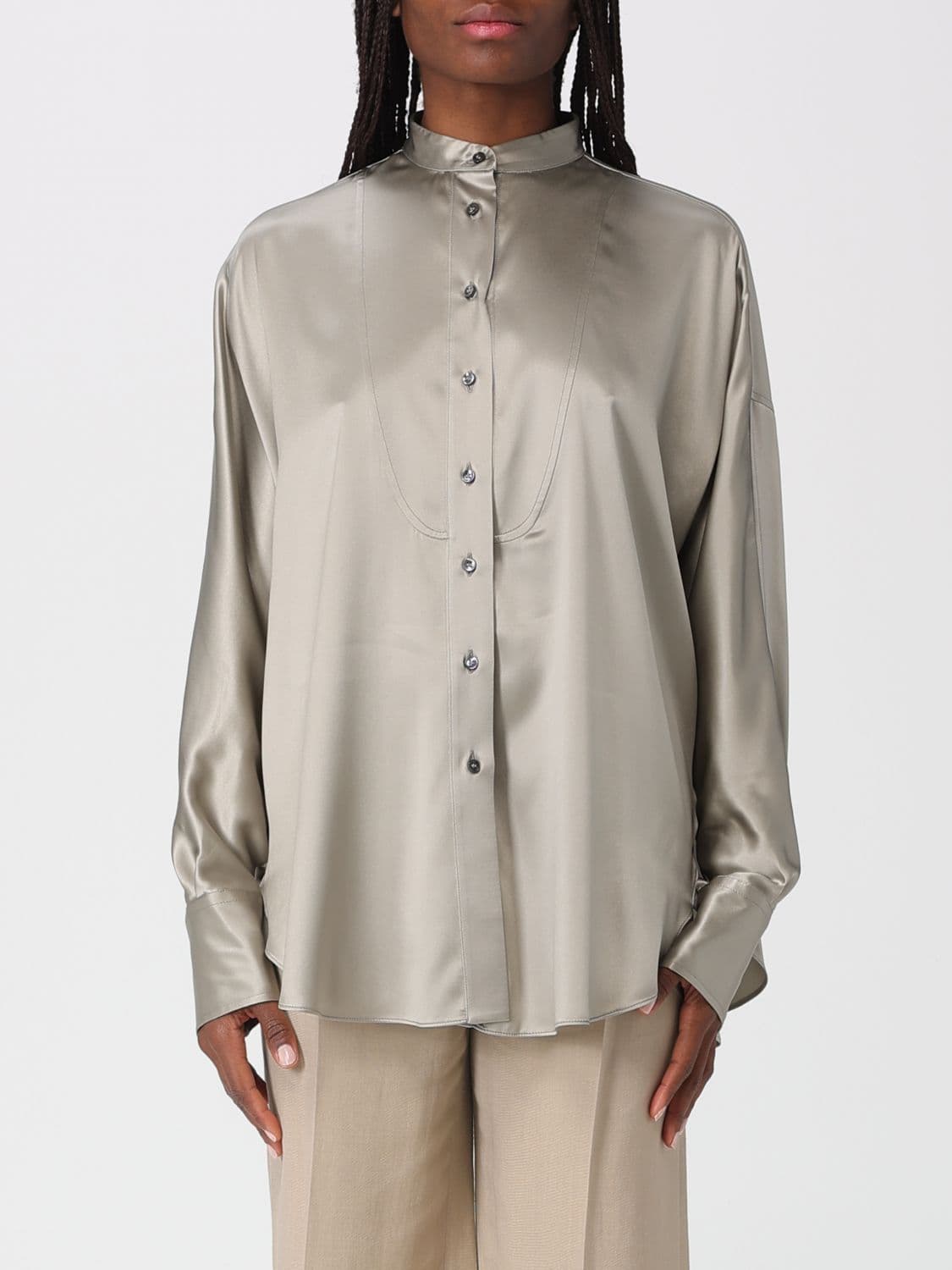 Brunello Cucinelli Shirt Woman color Pearl