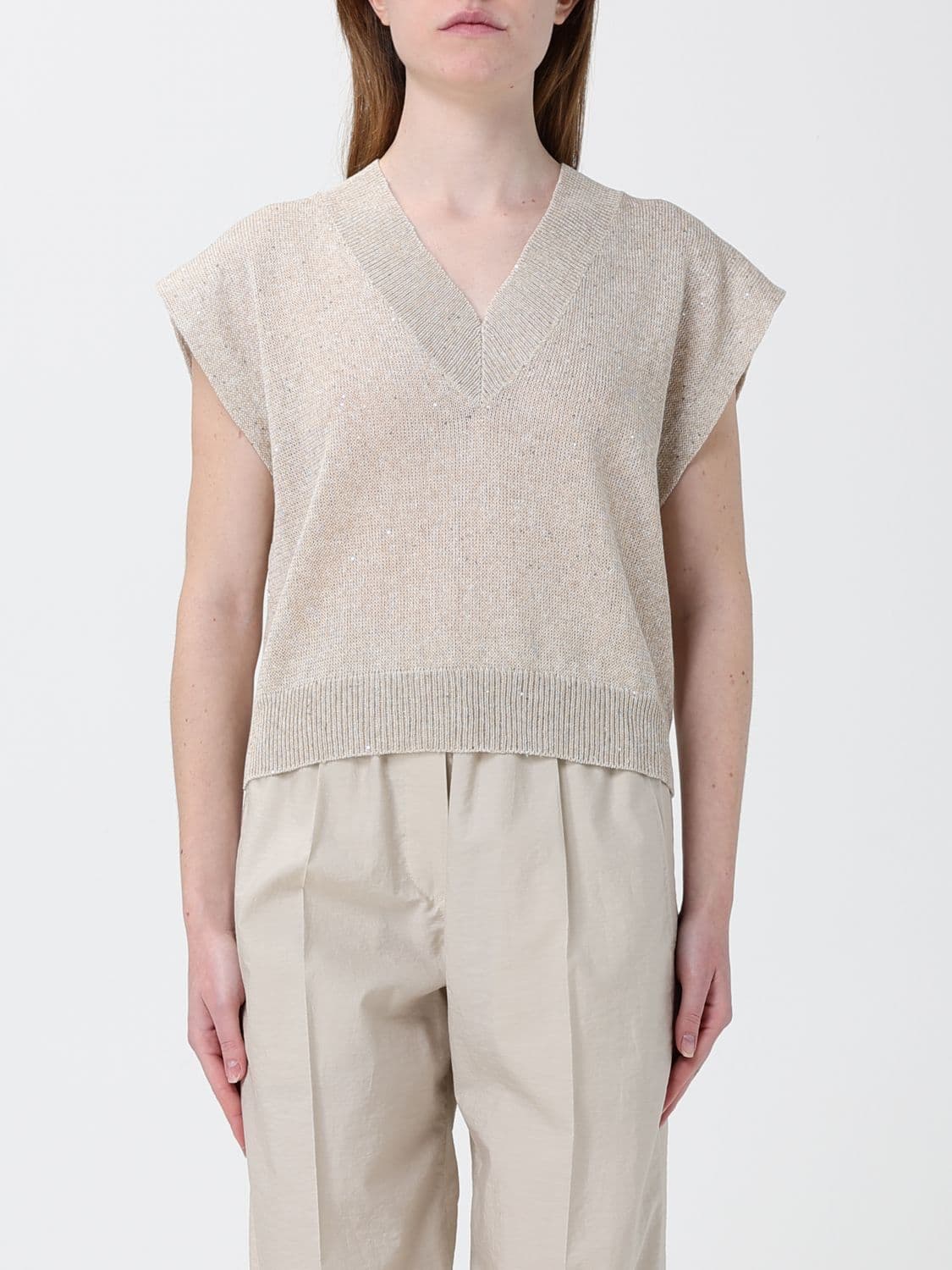 Brunello Cucinelli Sweater Woman color Beige