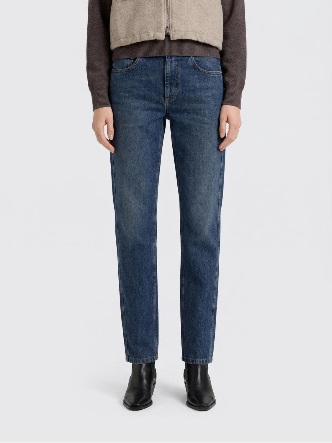 Brunello Cucinelli Jeans Woman color Denim