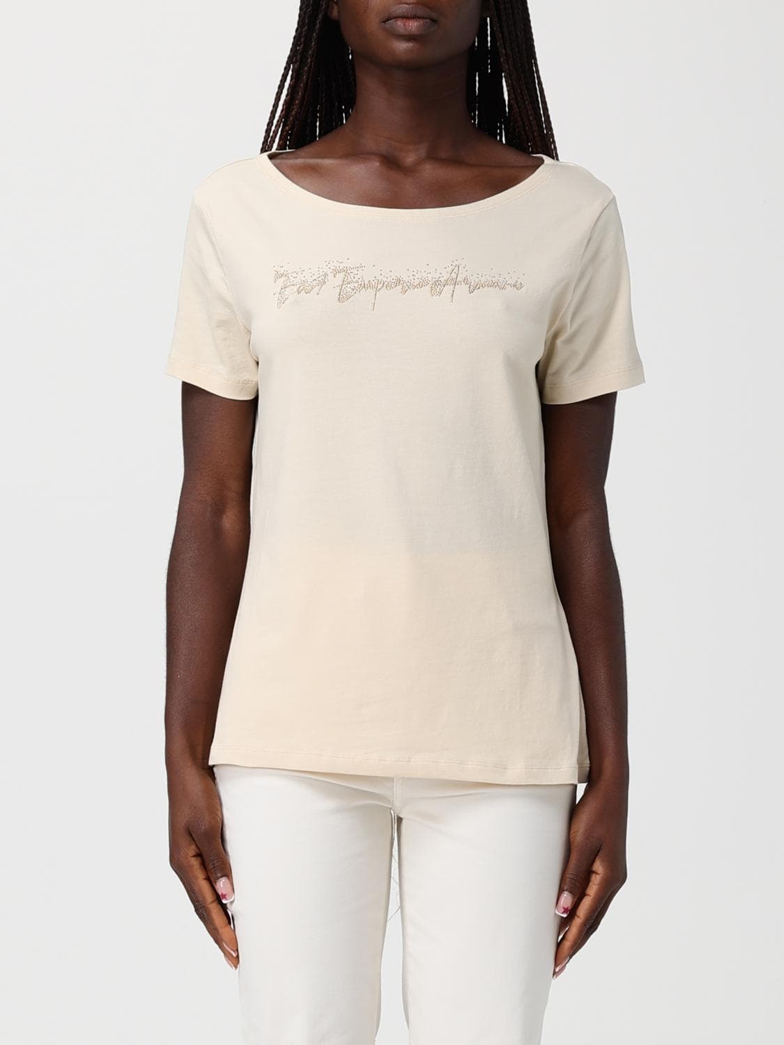 Ea7 T-Shirt Woman color Beige