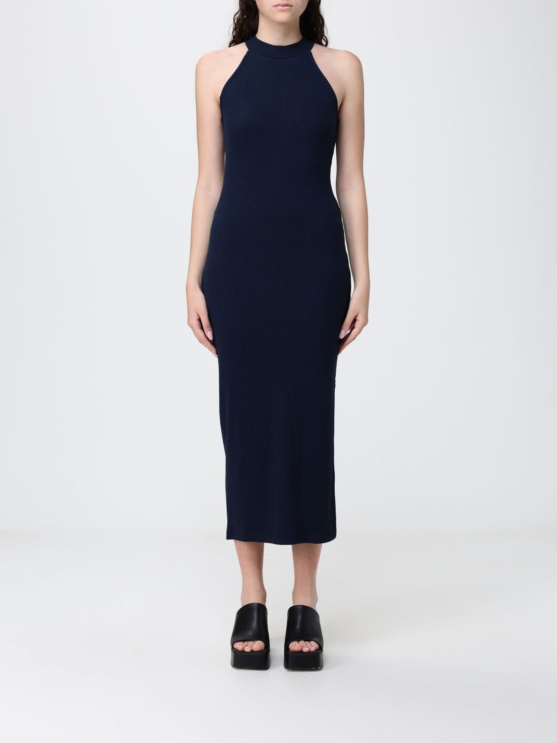 Ea7 Dress Woman color Blue