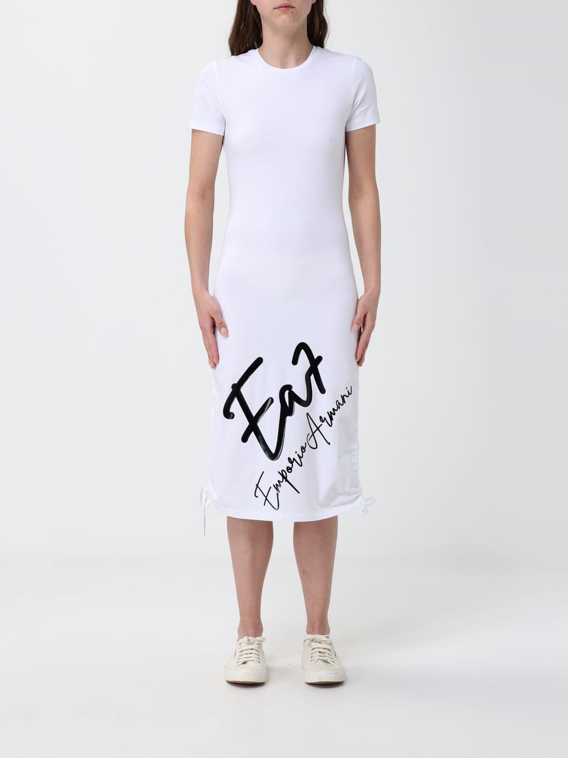 Ea7 Dress Woman color White