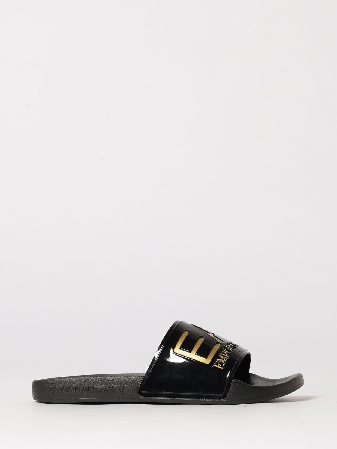 Ea7 Sandals Men color Black