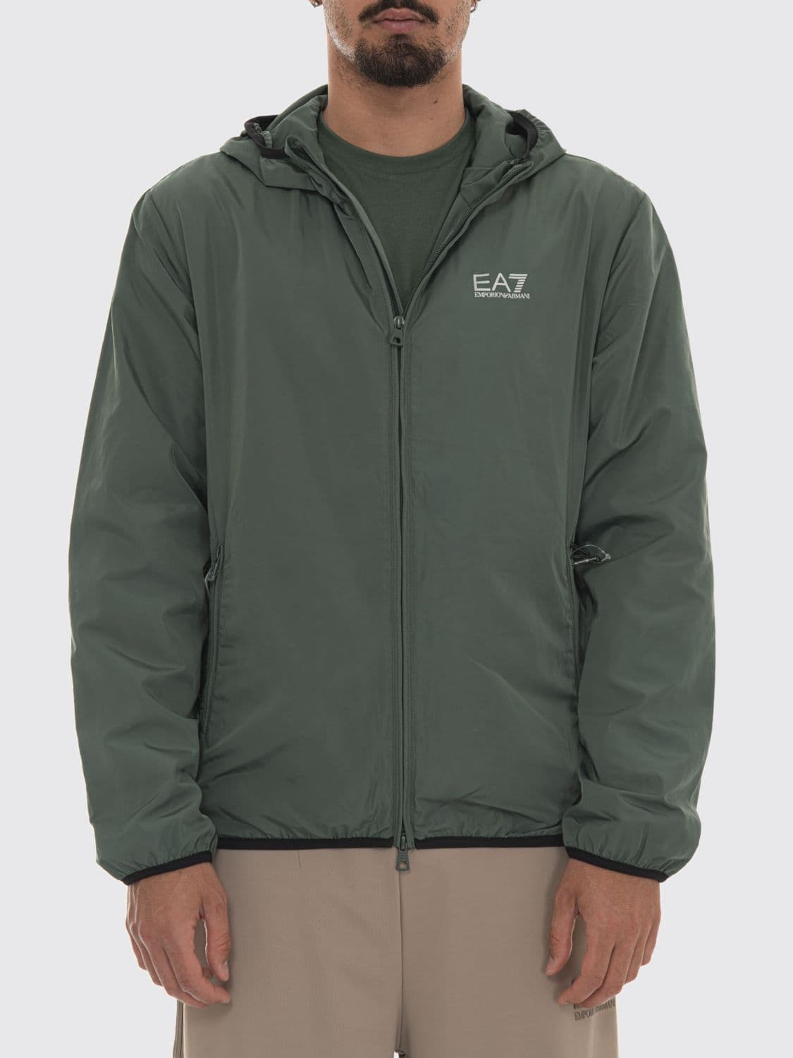 Ea7 Jacket Men color Green