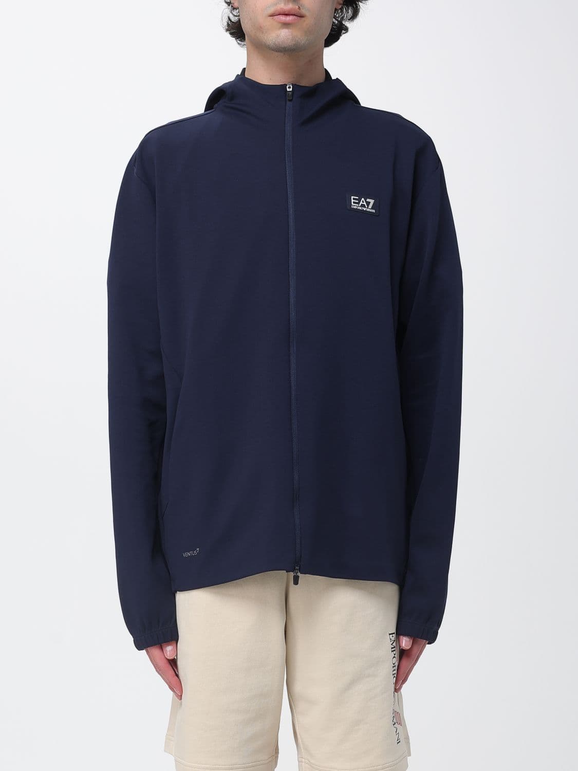 Ea7 Jacket Men color Blue