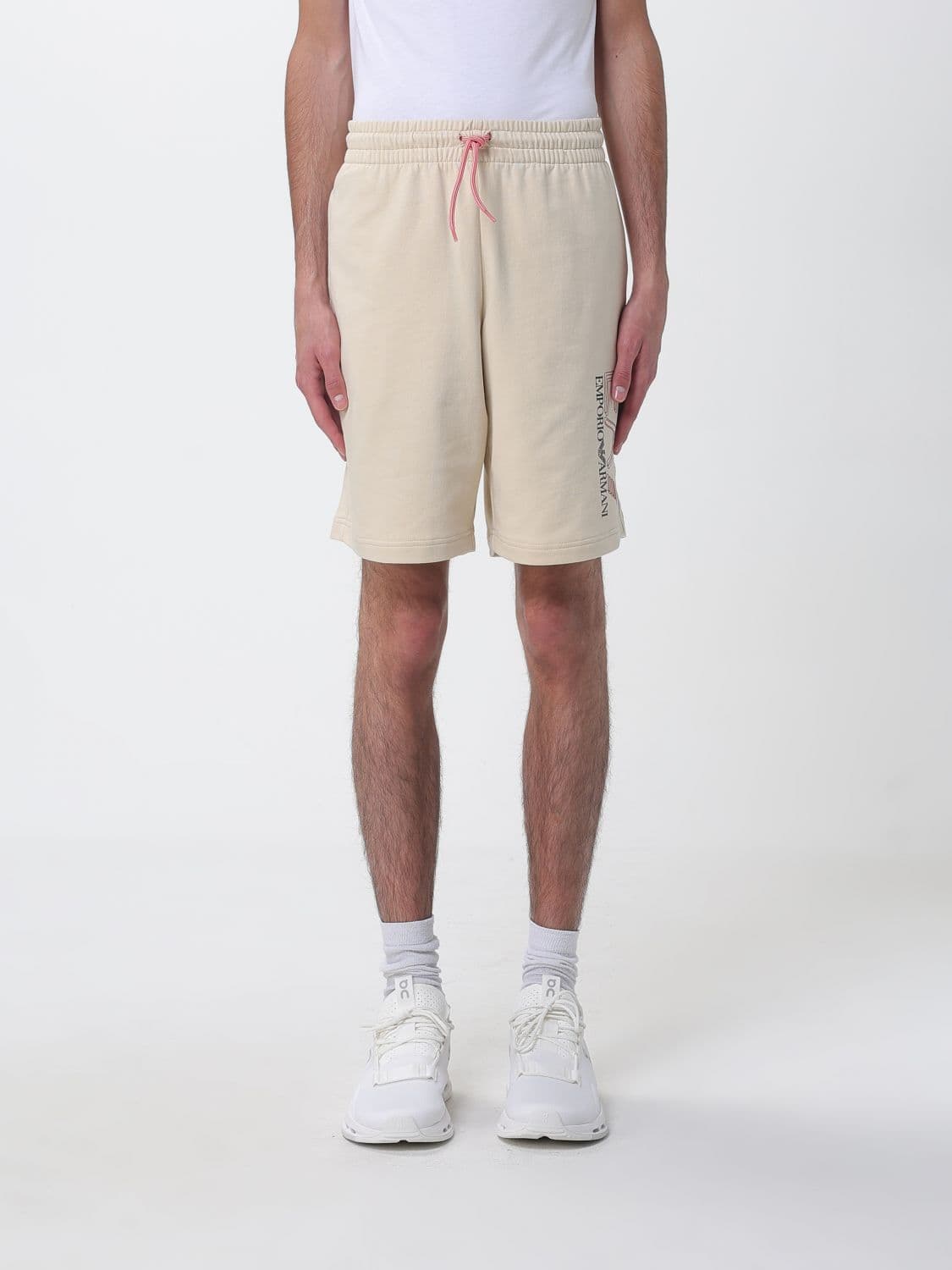 Ea7 Shorts Men color Beige