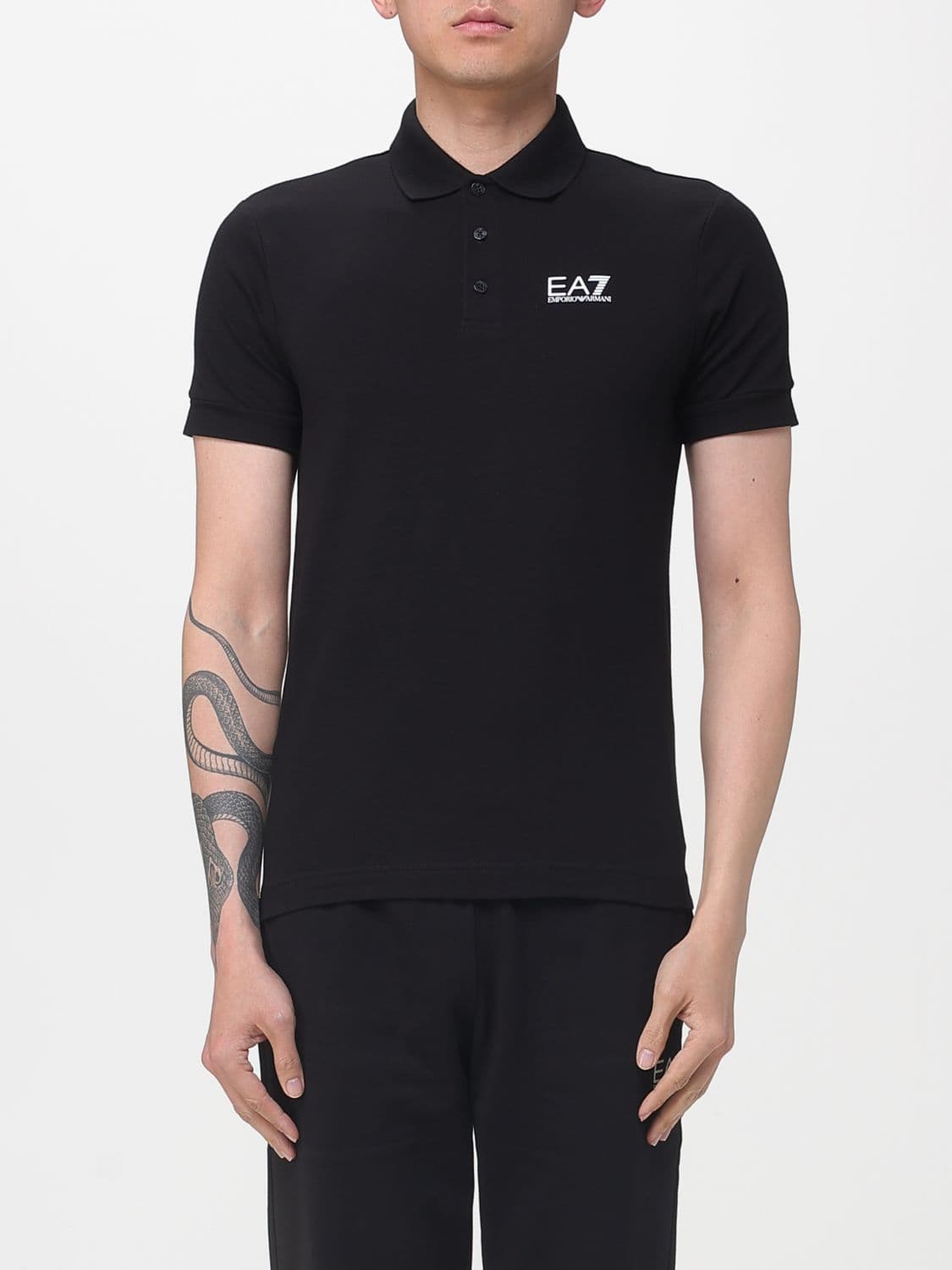 Ea7 Polo Shirt Men color Black