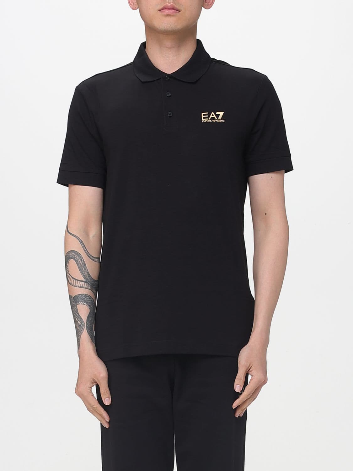 Ea7 Polo Shirt Men color Black 1