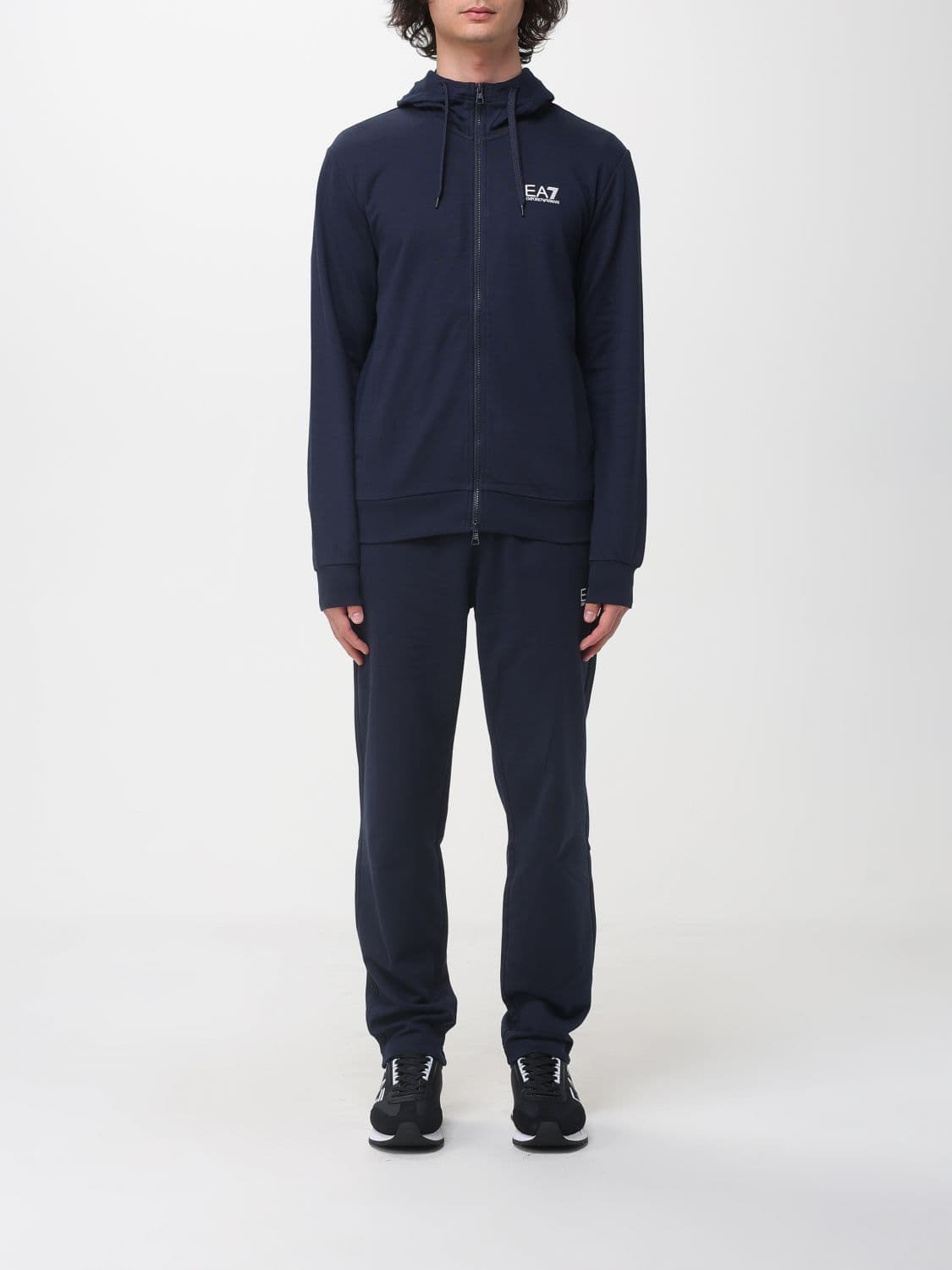 Ea7 Sweat Men color Blue