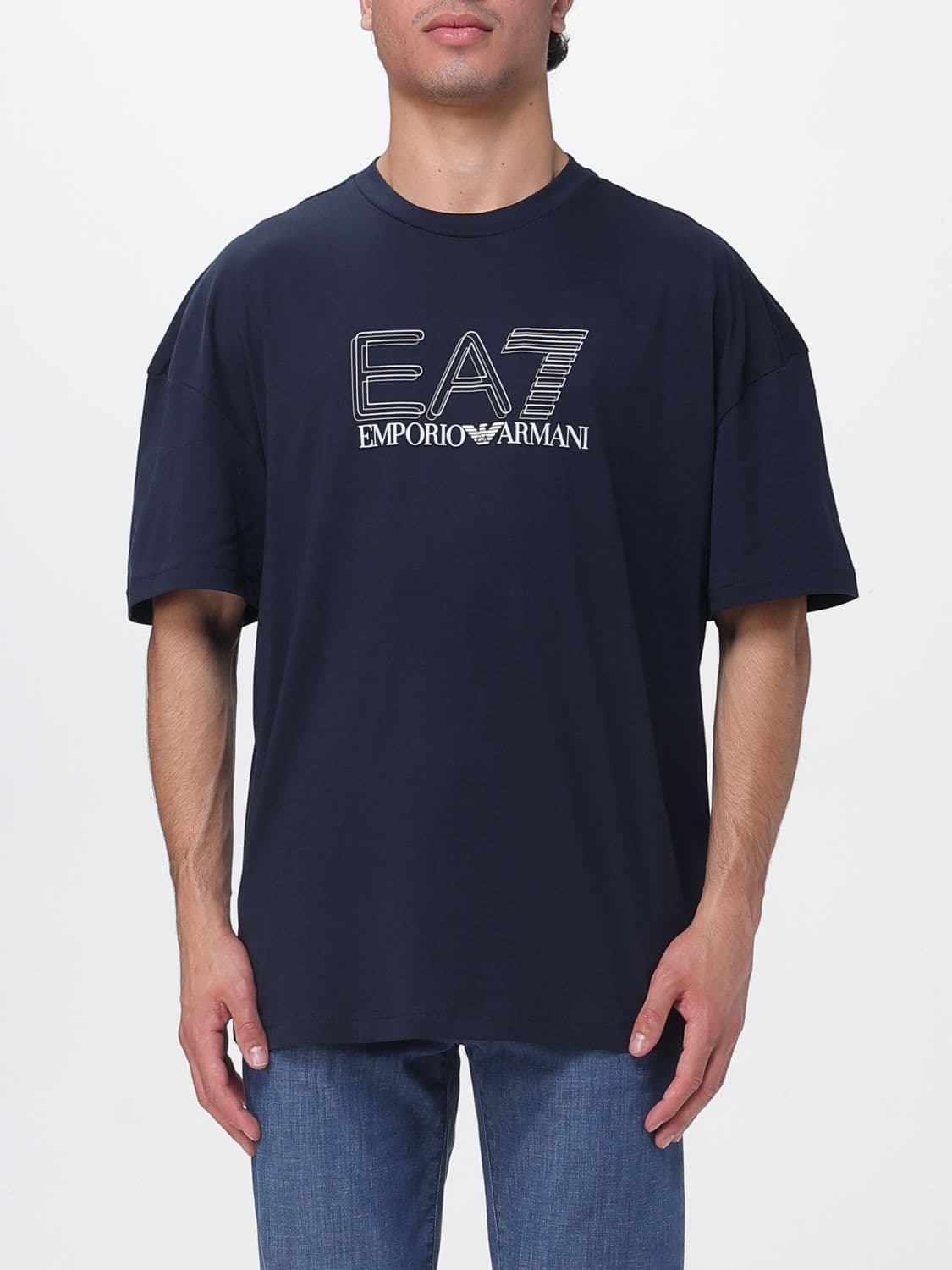 Ea7 T-Shirt Men color Blue