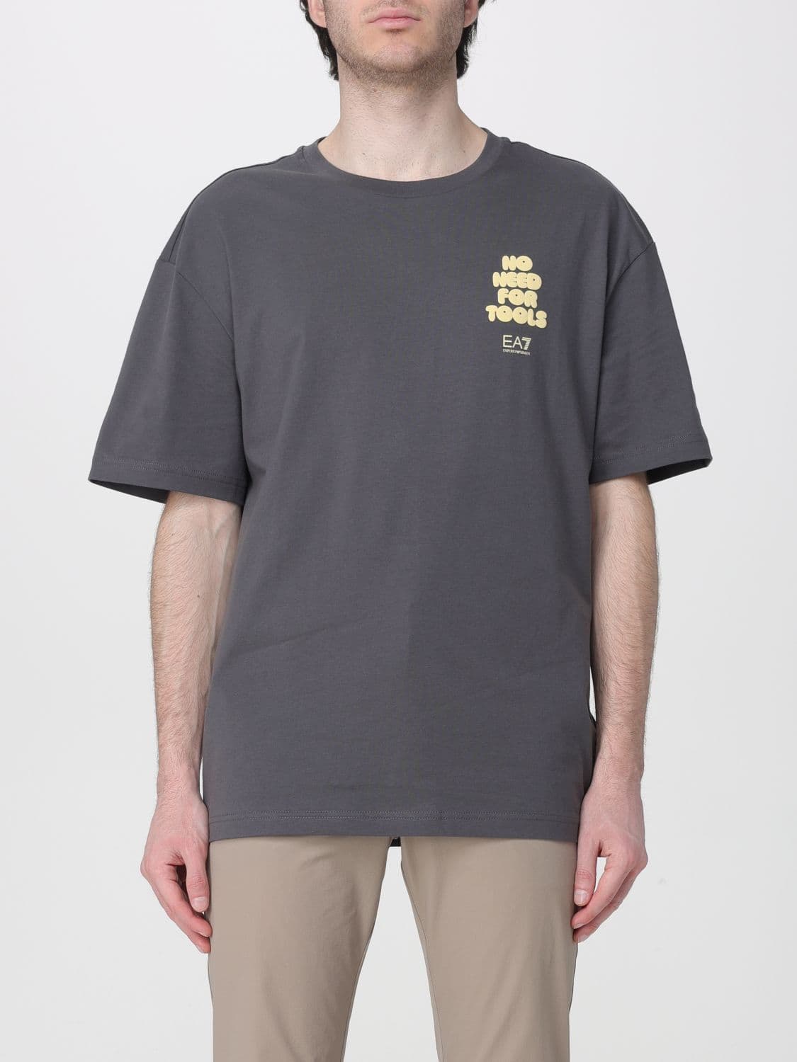 Ea7 T-Shirt Men color Charcoal