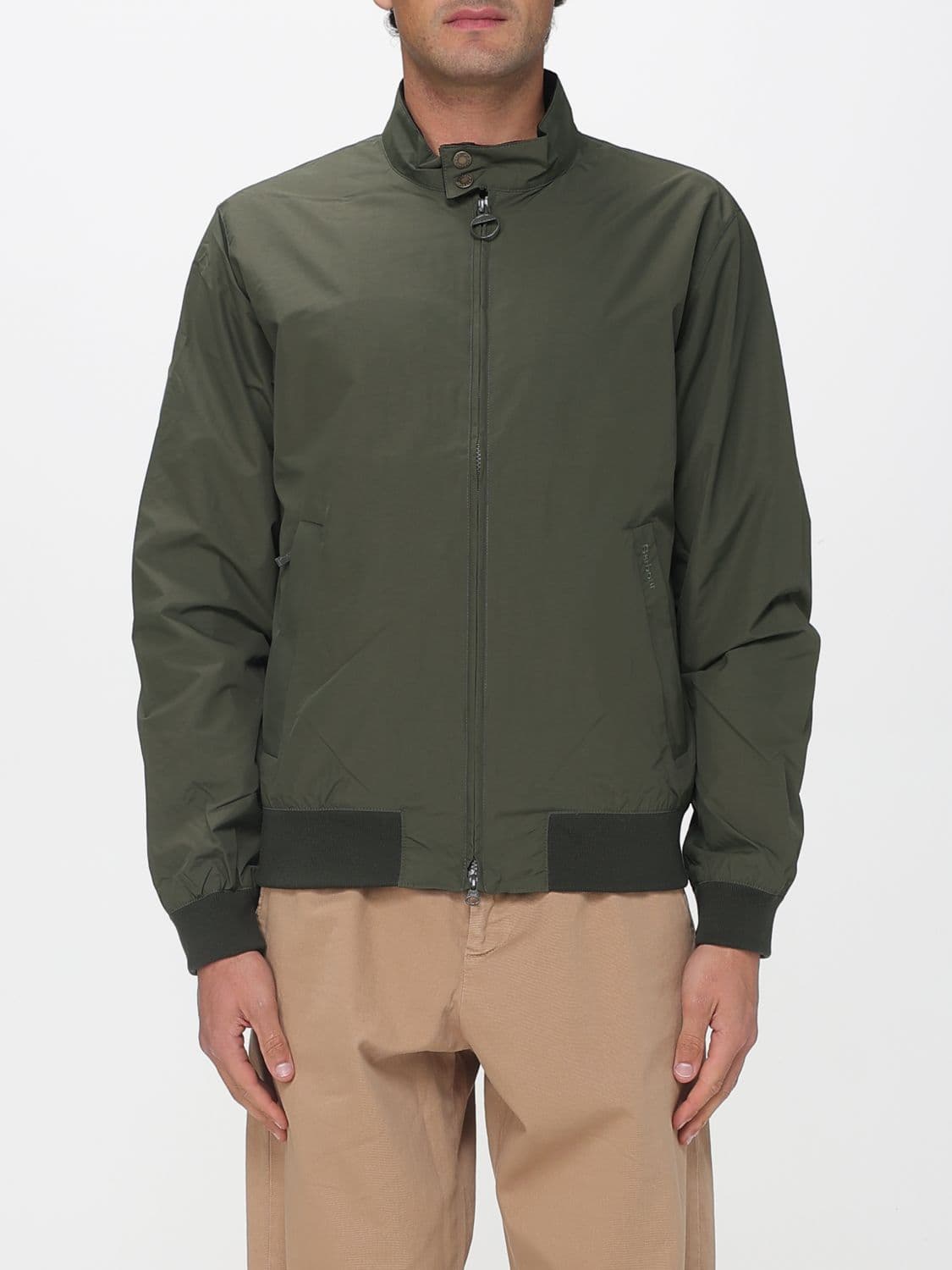 Barbour Jacket Men color Green
