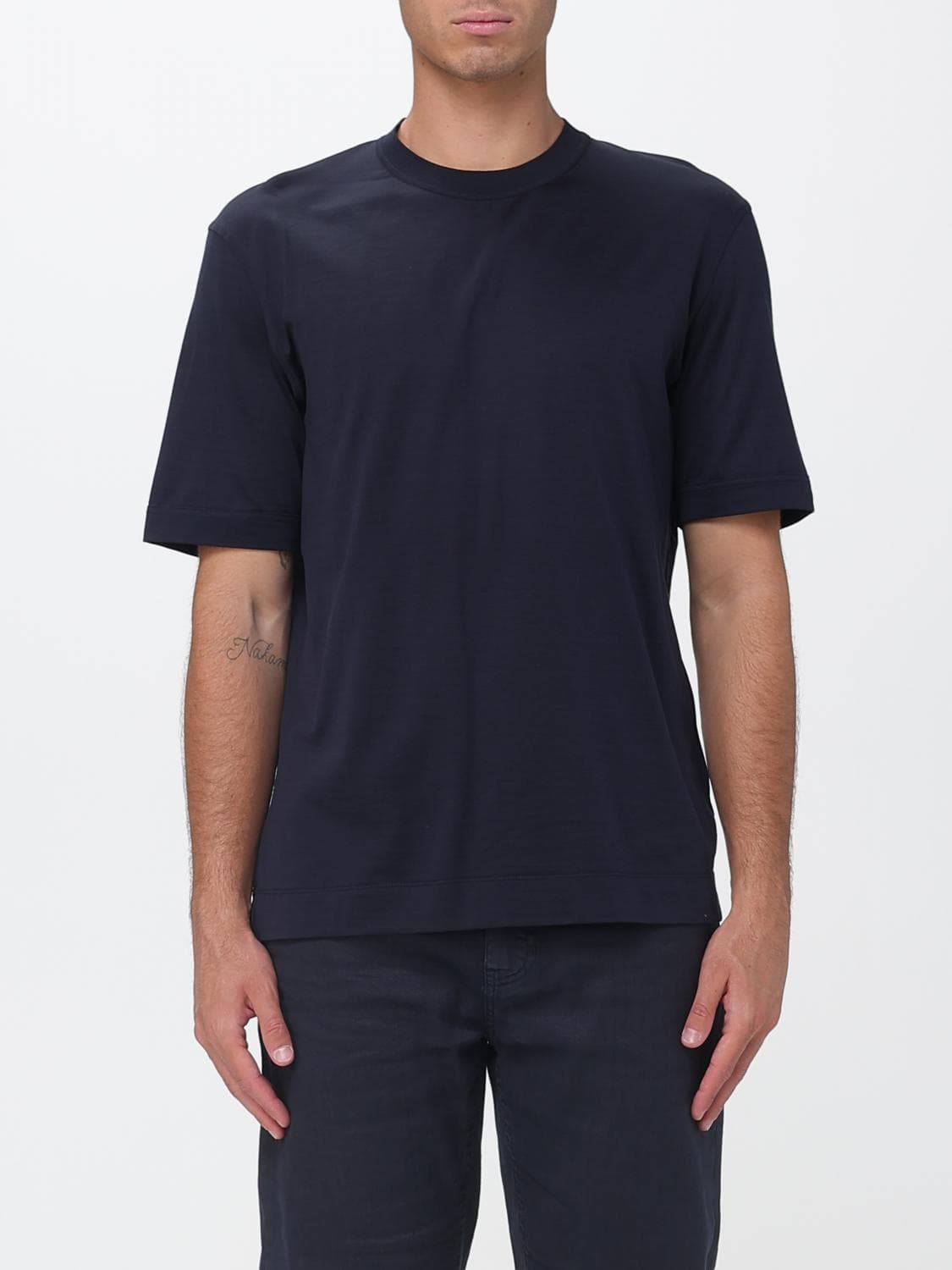Zegna T-Shirt Men color Navy