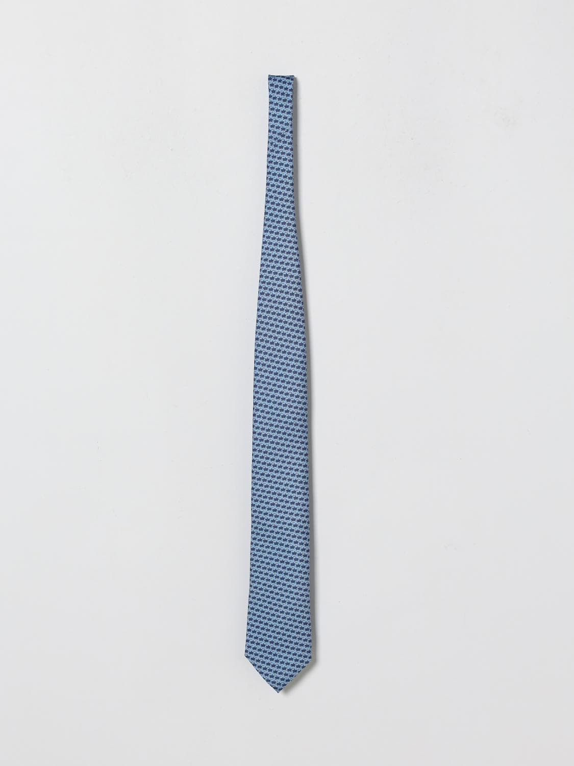 Zegna Tie Men color Gnawed Blue