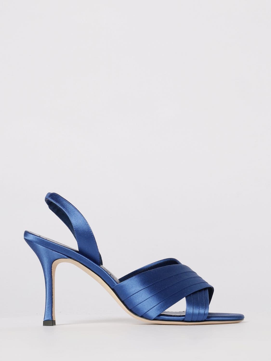 Manolo Blahnik Heeled Sandal Woman color Royal Blue