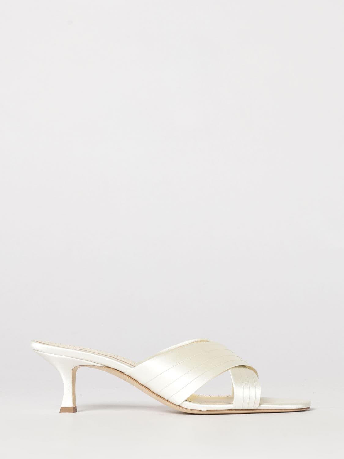 Manolo Blahnik Heeled Sandal Woman color Cream