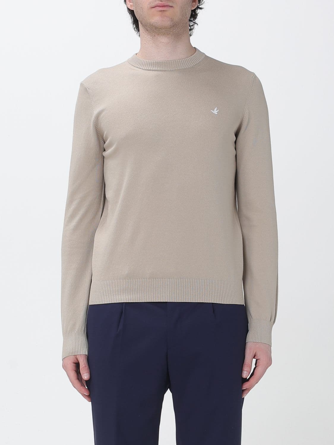 Brooksfield Sweater Men color Kaki