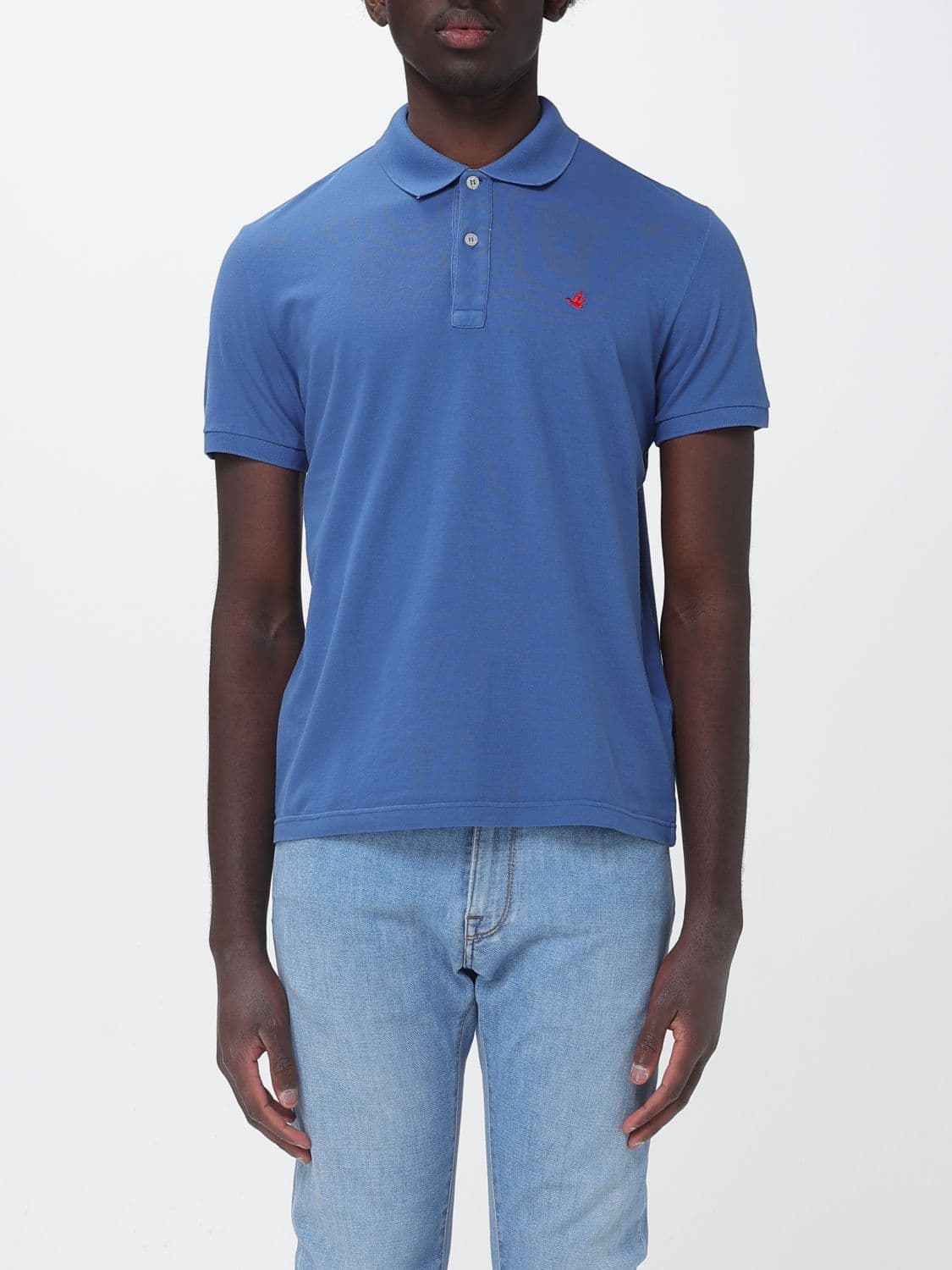 Brooksfield Polo Shirt Men color Gnawed Blue