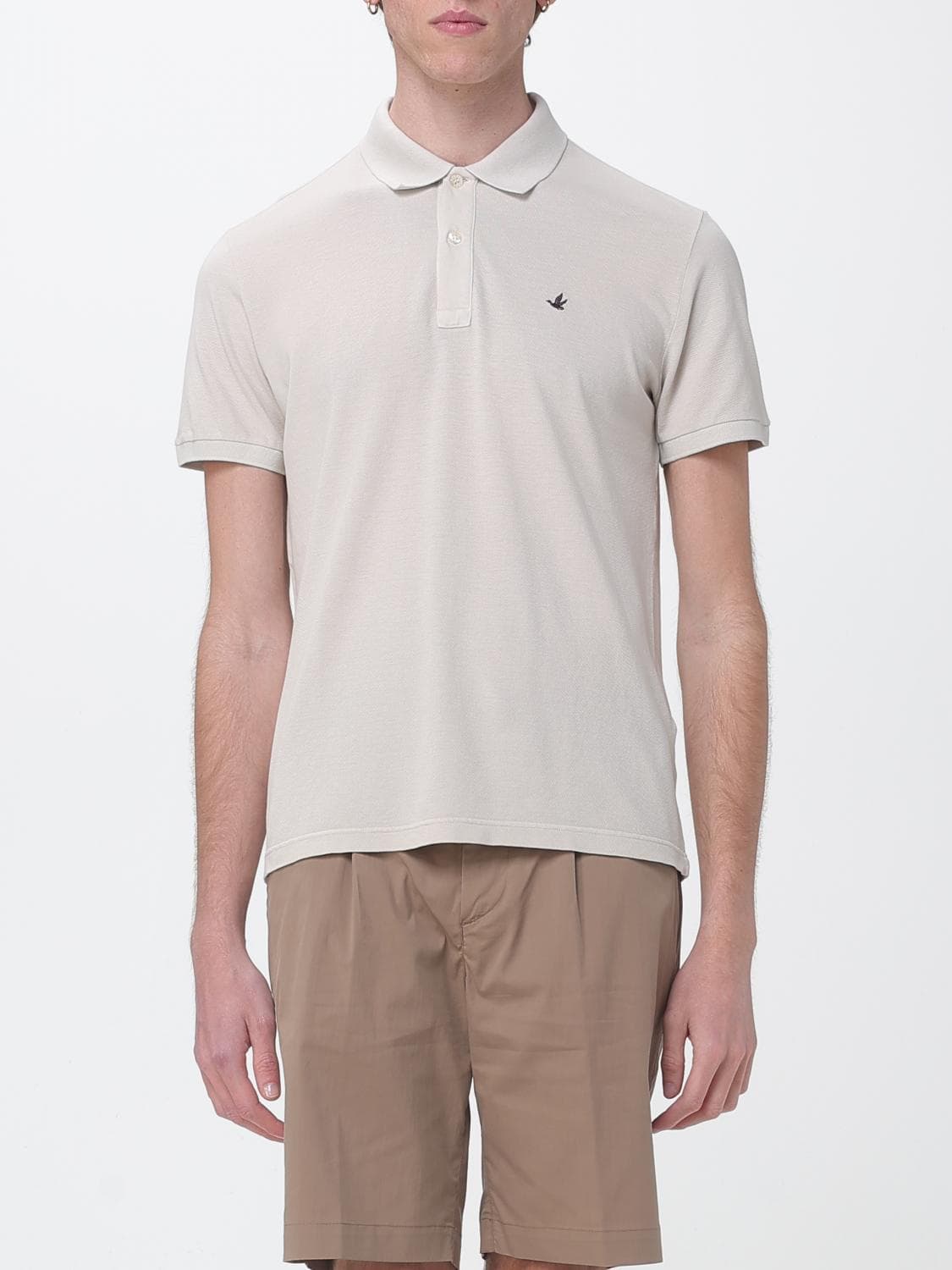 Brooksfield Polo Shirt Men color Beige