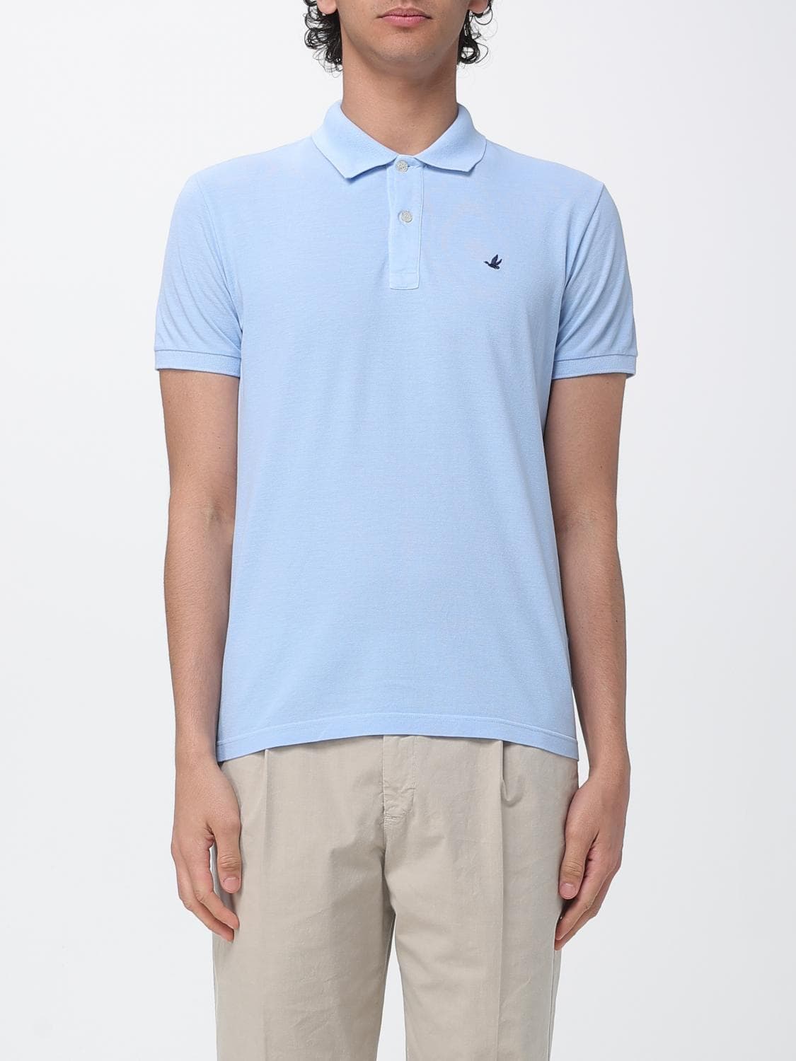 Brooksfield Polo Shirt Men color Sky