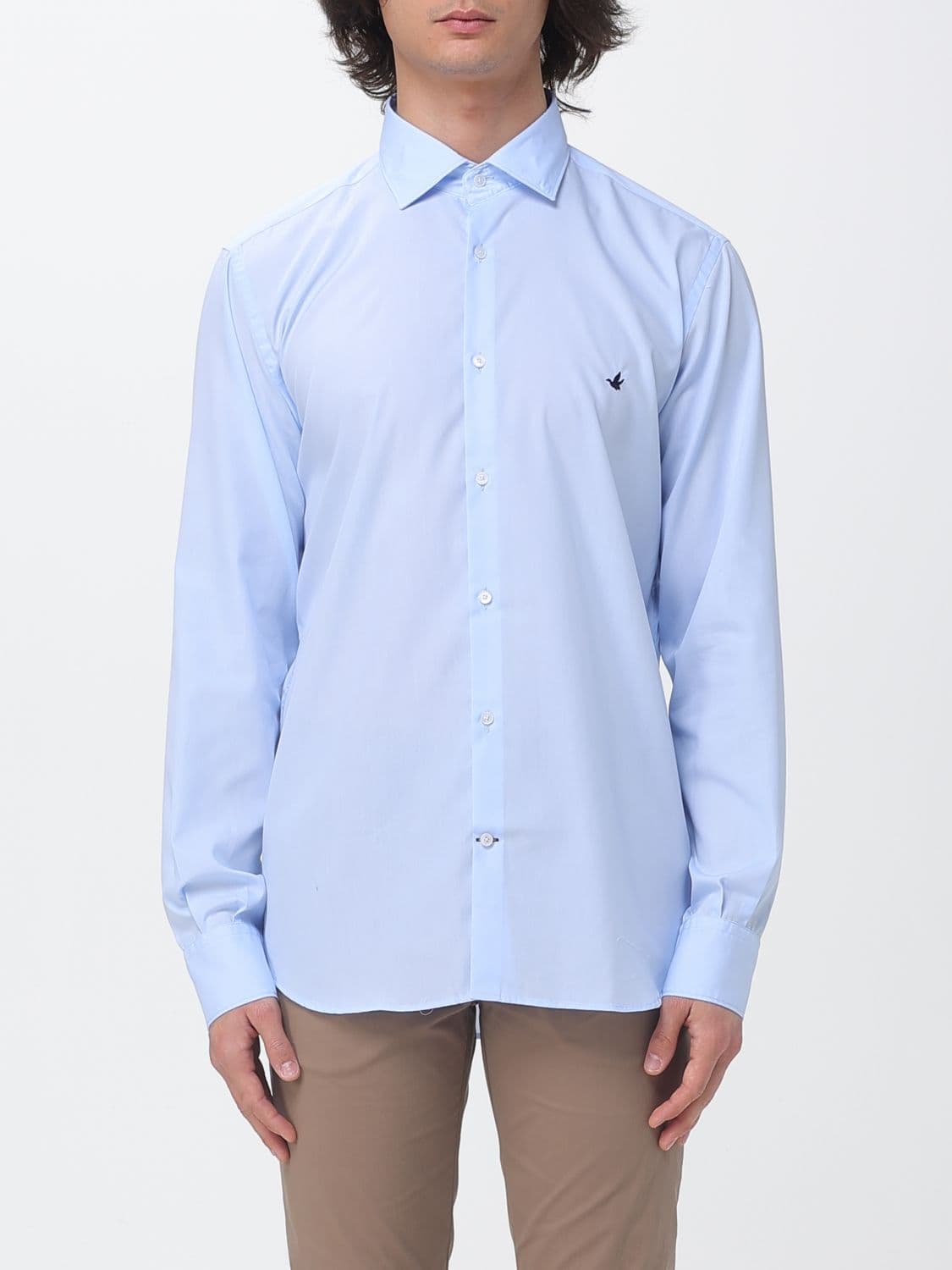 Brooksfield Shirt Men color Gnawed Blue