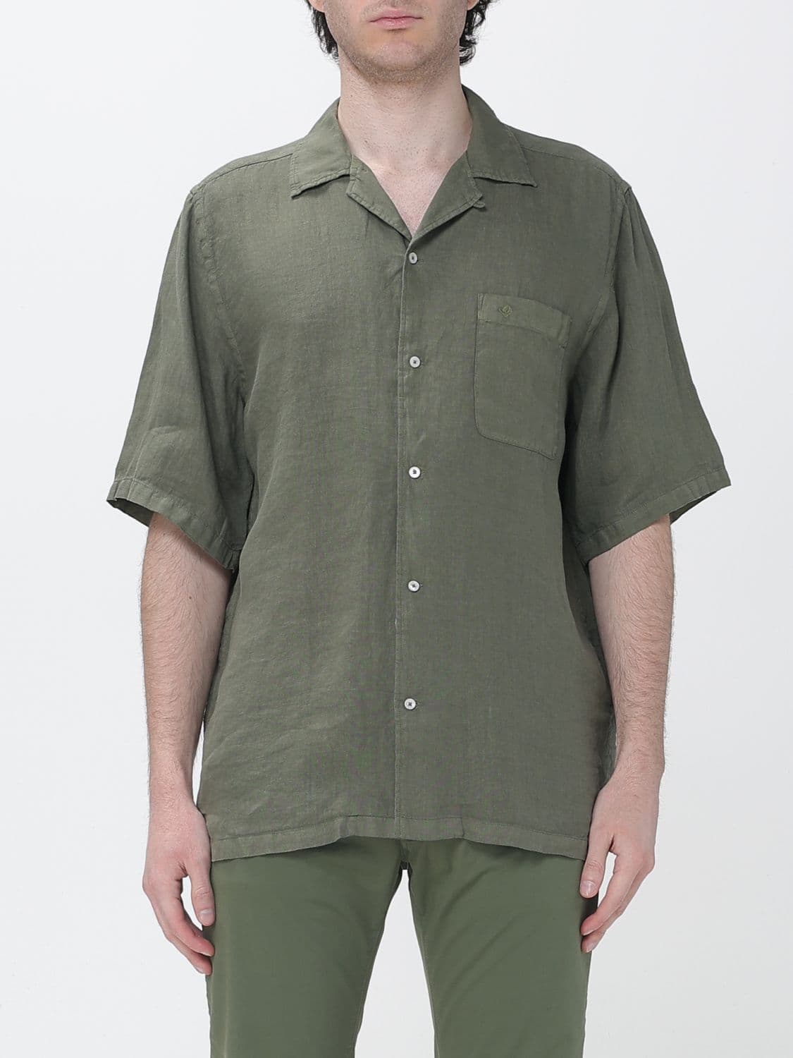 Brooksfield Shirt Men color Military