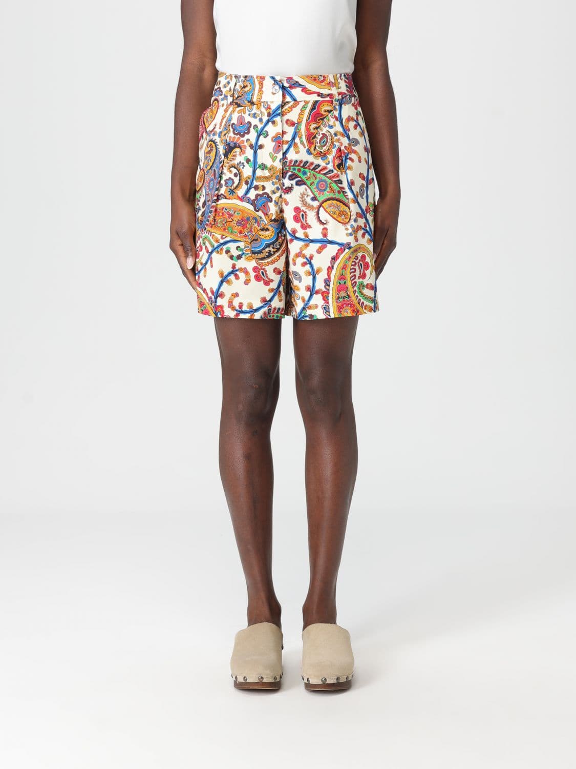 Etro Shorts Woman color White