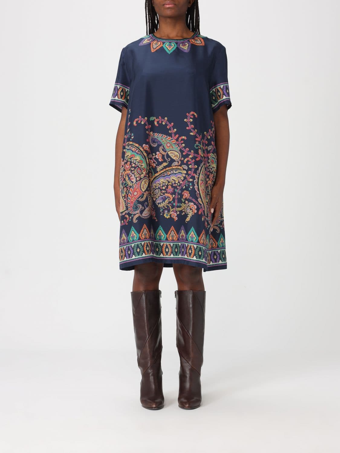 Etro Dress Woman color Blue