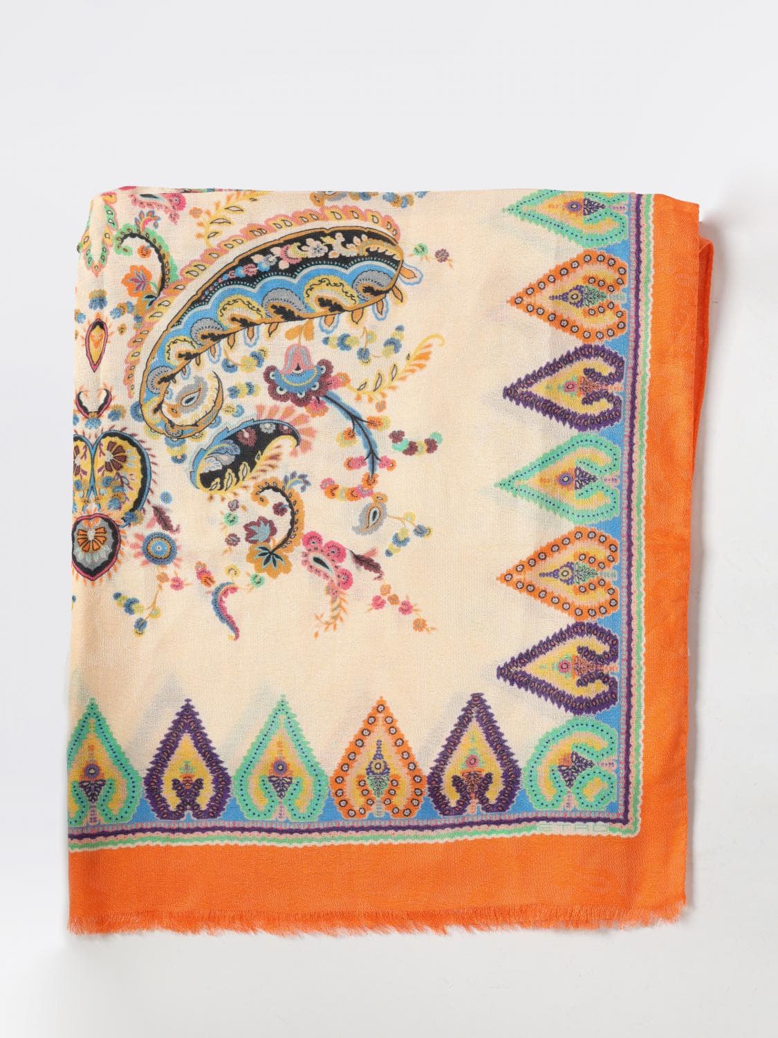 Etro Scarf Woman color Yellow Cream