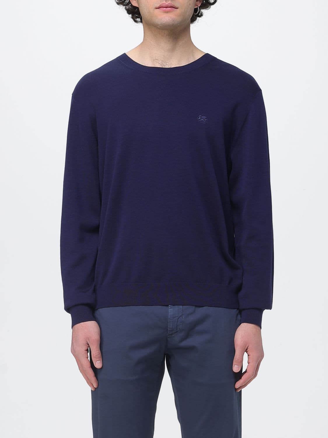 Etro Sweater Men color Blue