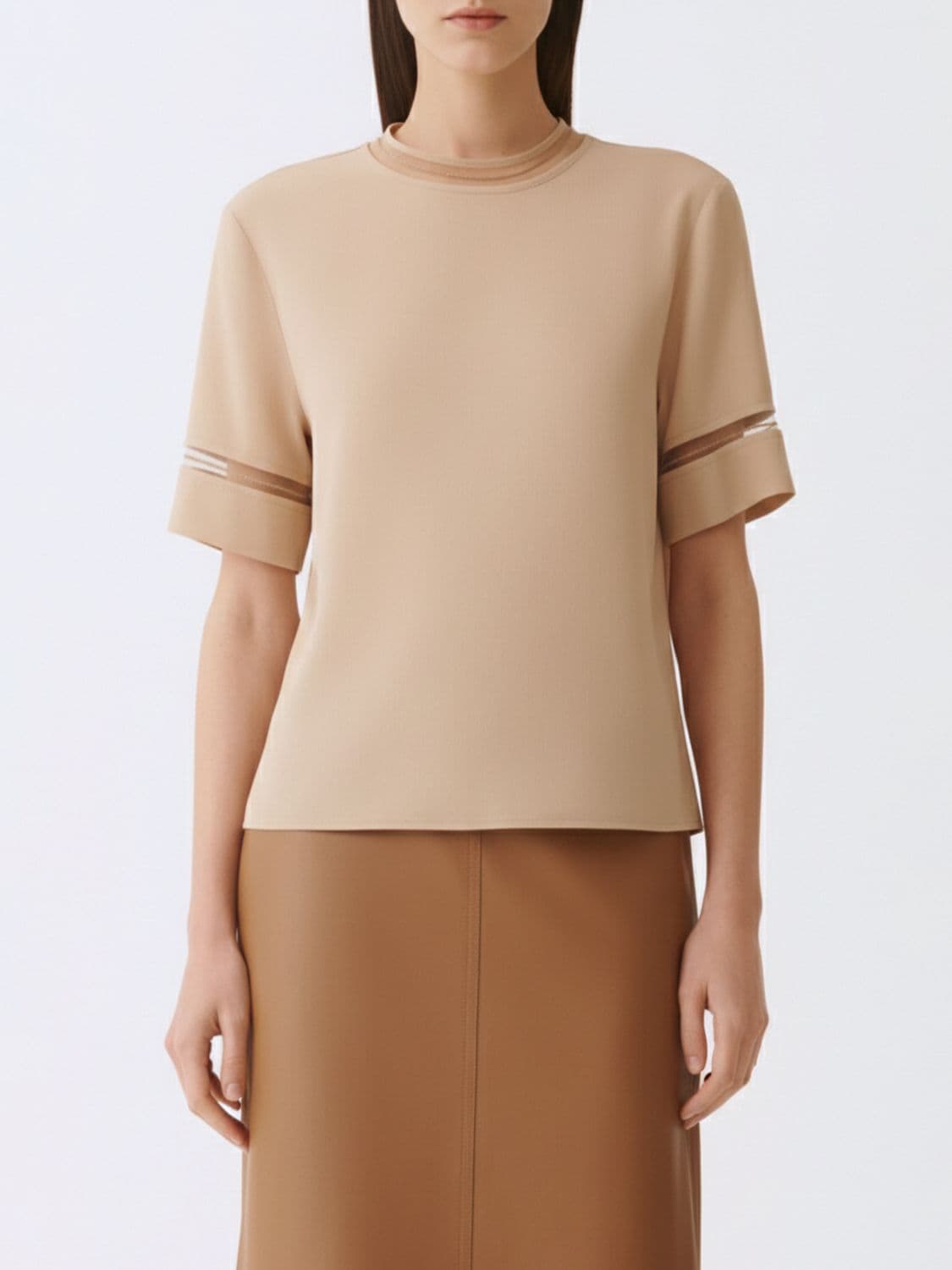 Fabiana Filippi Top Woman color Beige