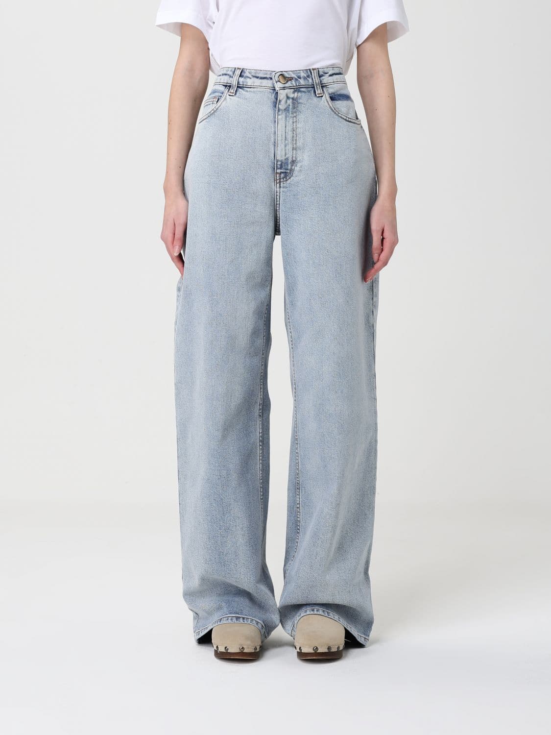 Fabiana Filippi Jeans Woman color Stone Washed · 44