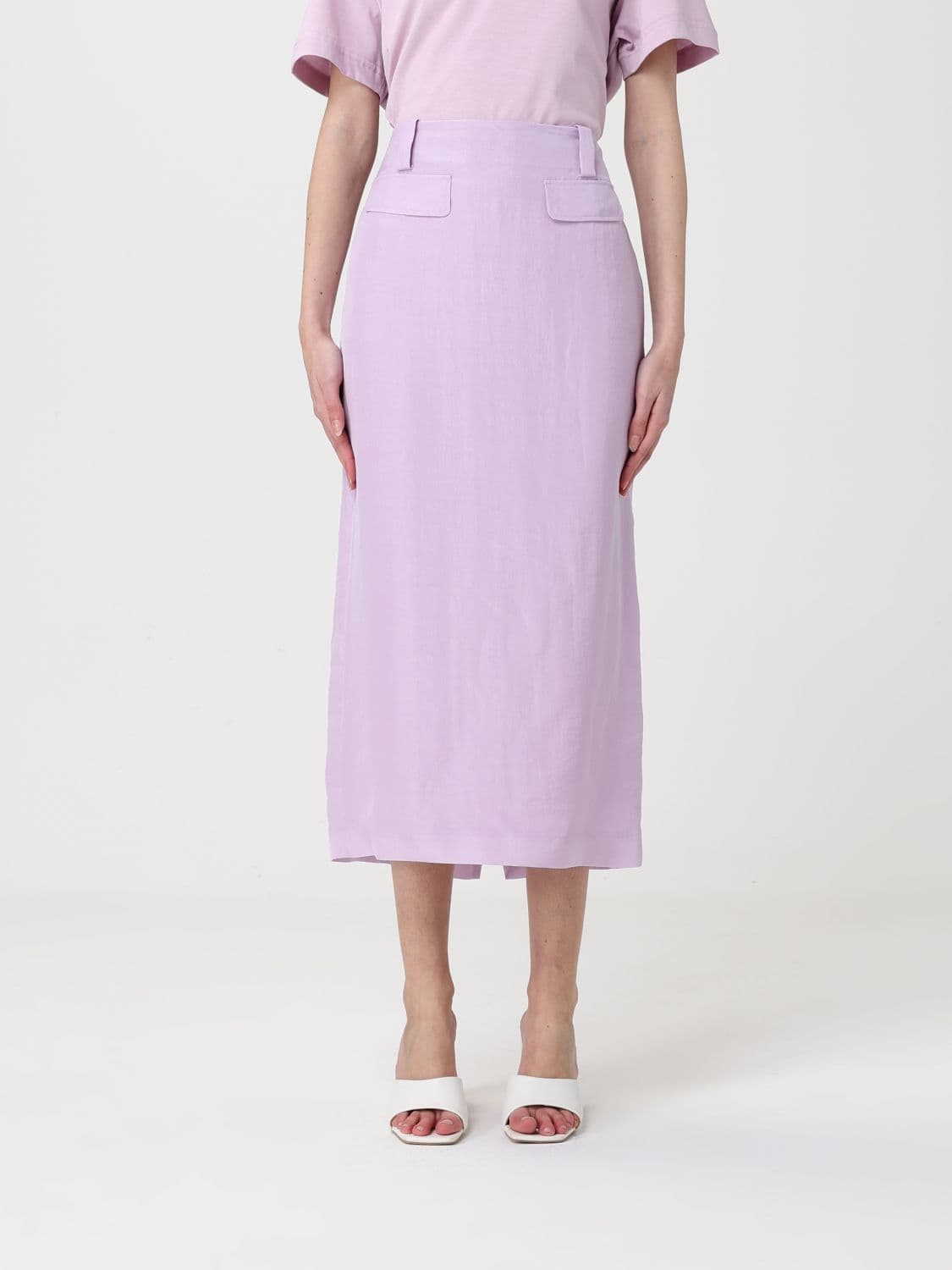 Fabiana Filippi Skirt Woman color Lilac · 40