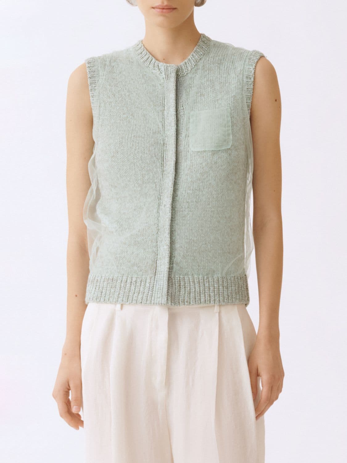 Fabiana Filippi Waistcoat Woman color Mint